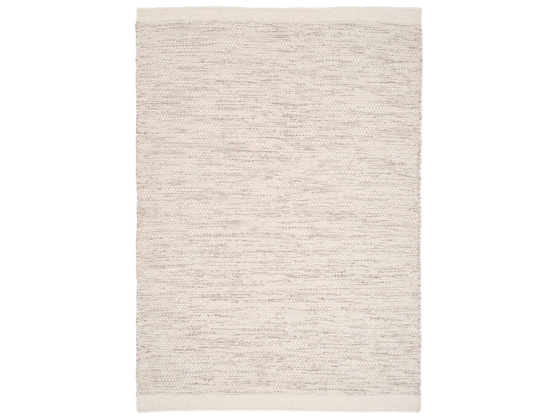 Asko Handwoven Wool Blend Area Rug in Off-White