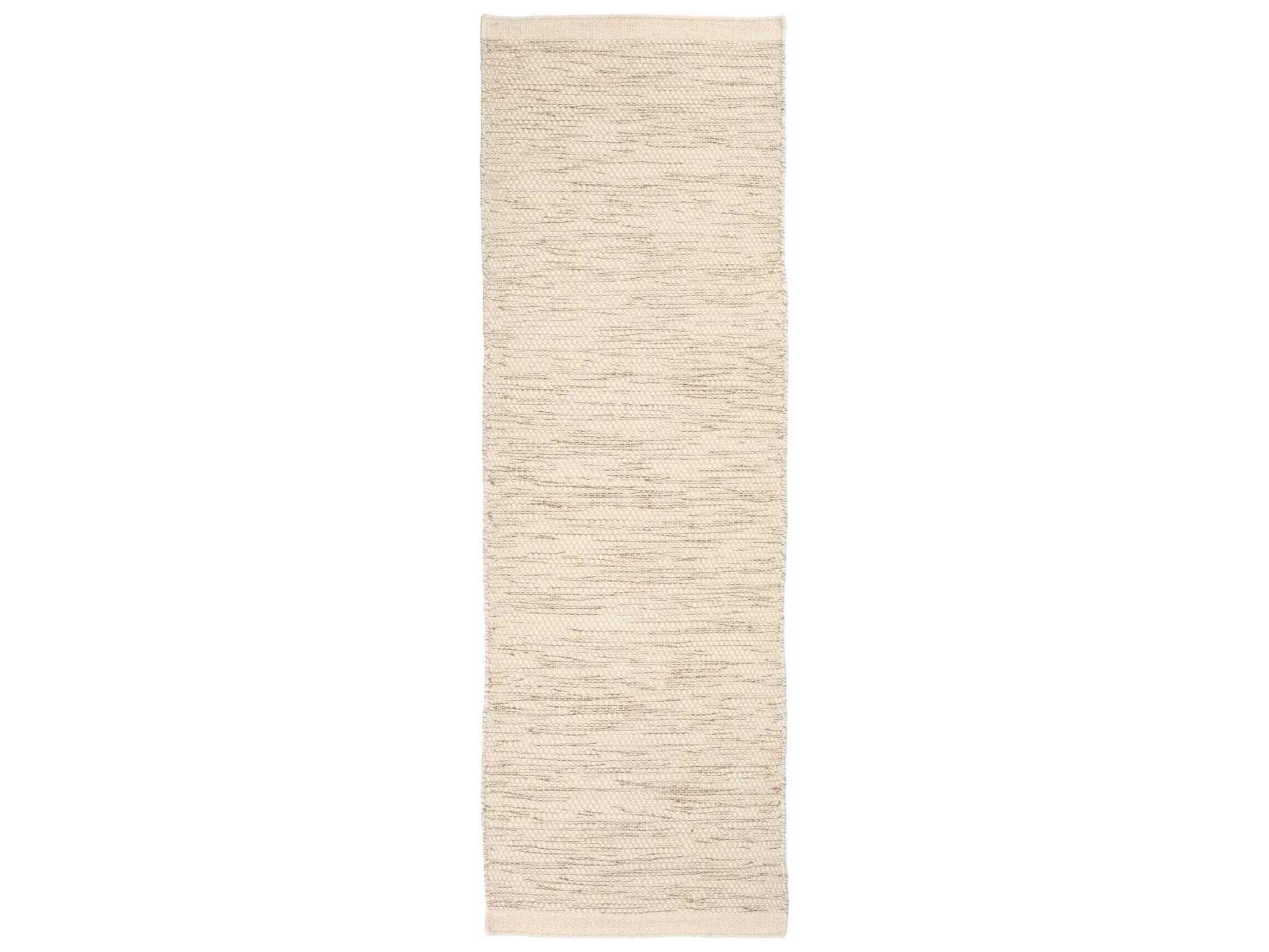 Asko Runner Rug Off-White Handwoven Wool