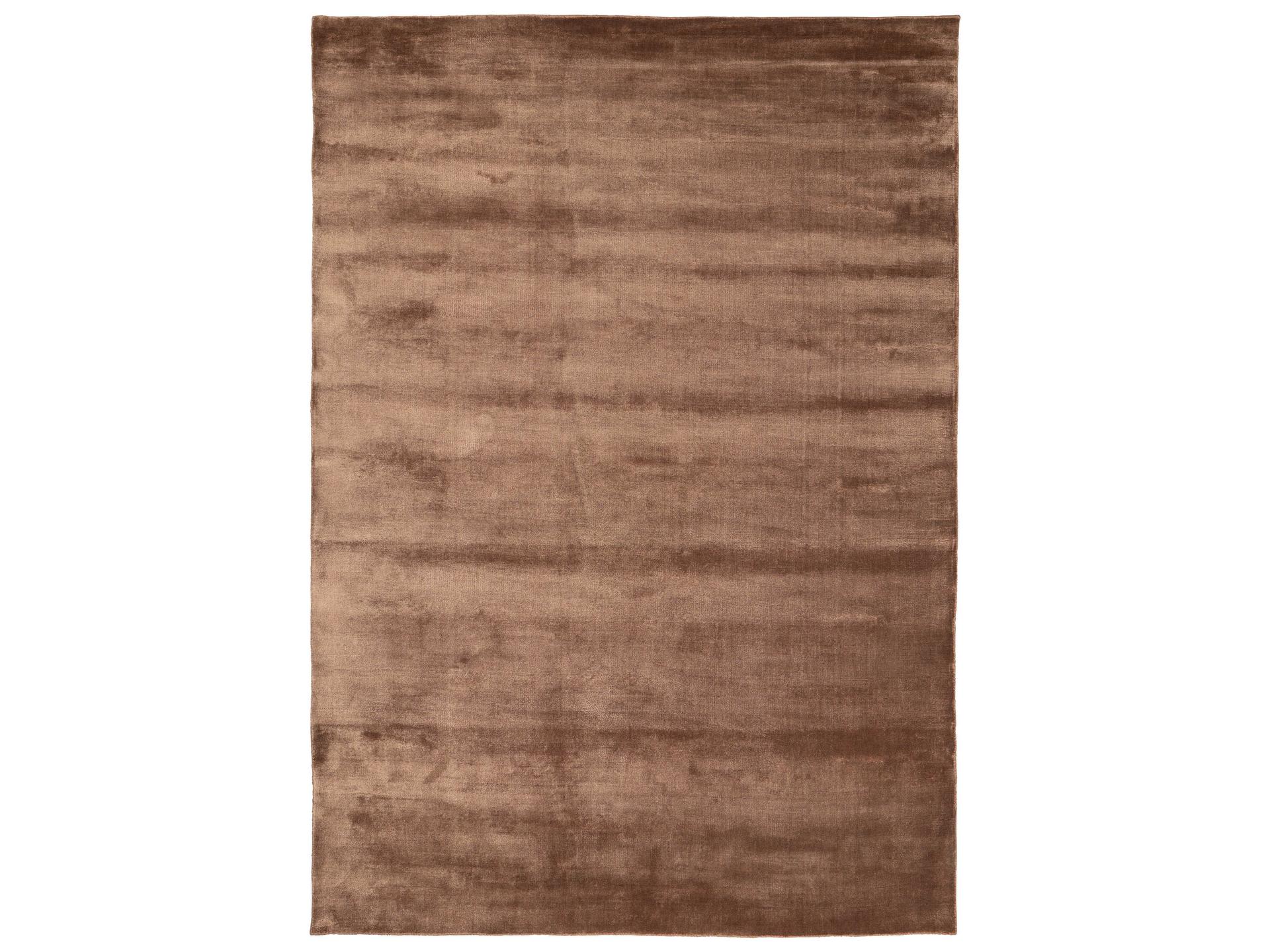 Lucens Hand-Loomed Viscose Area Rug in Amber