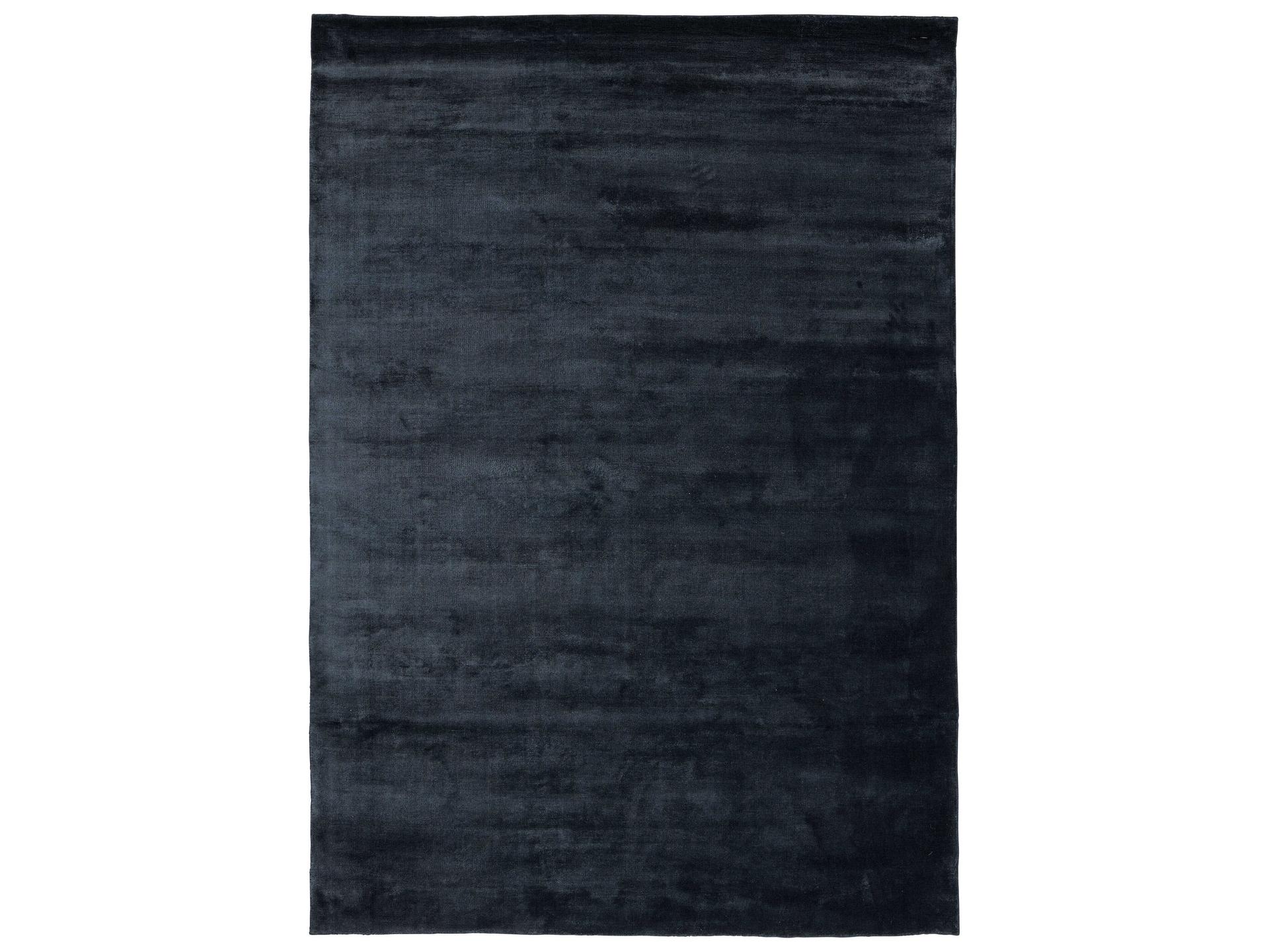 Lucens Hand-Loomed Viscose Rug in Navy