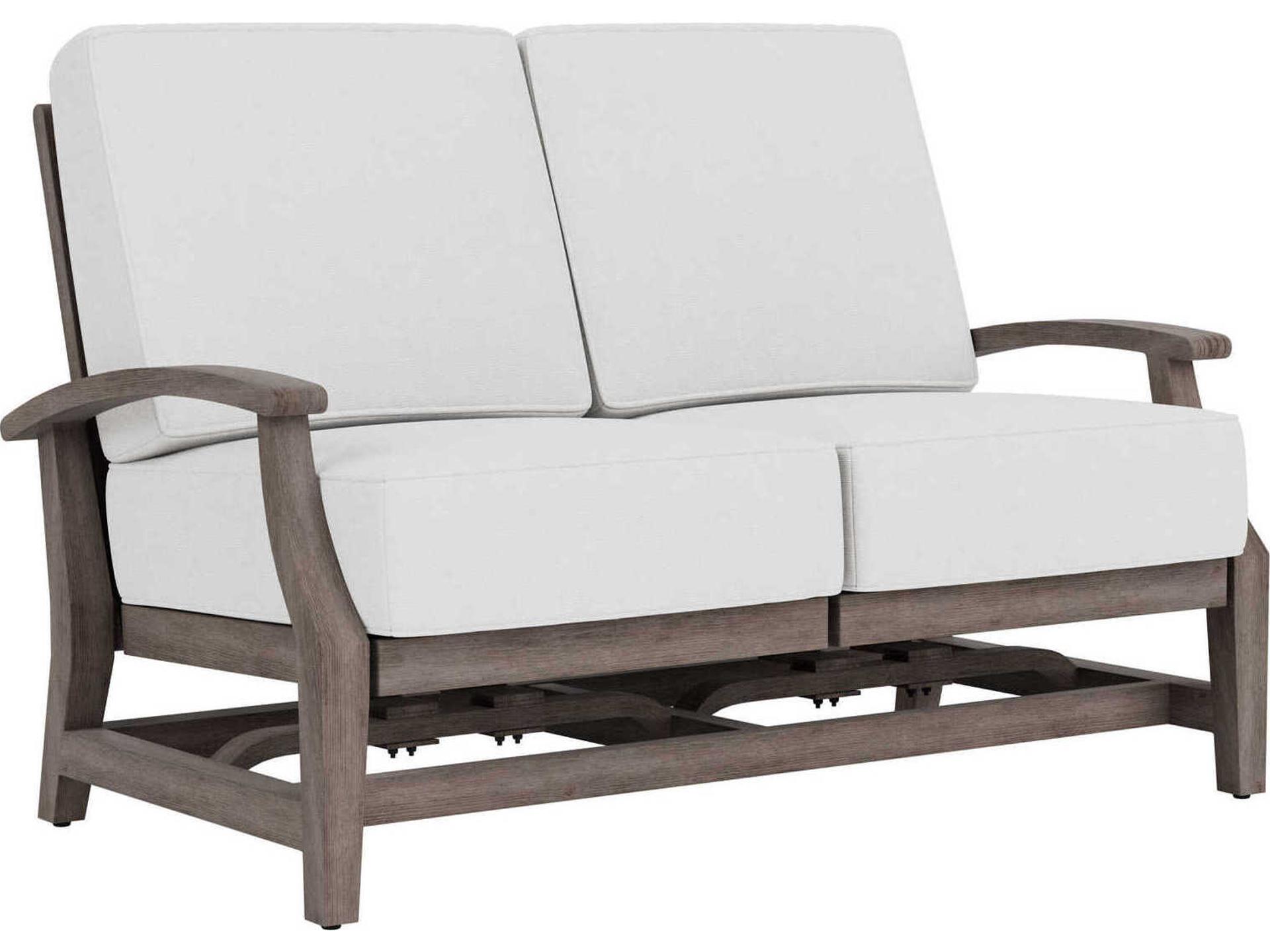Frontier 2-Seat Outdoor Wicker Spring Rocker Loveseat