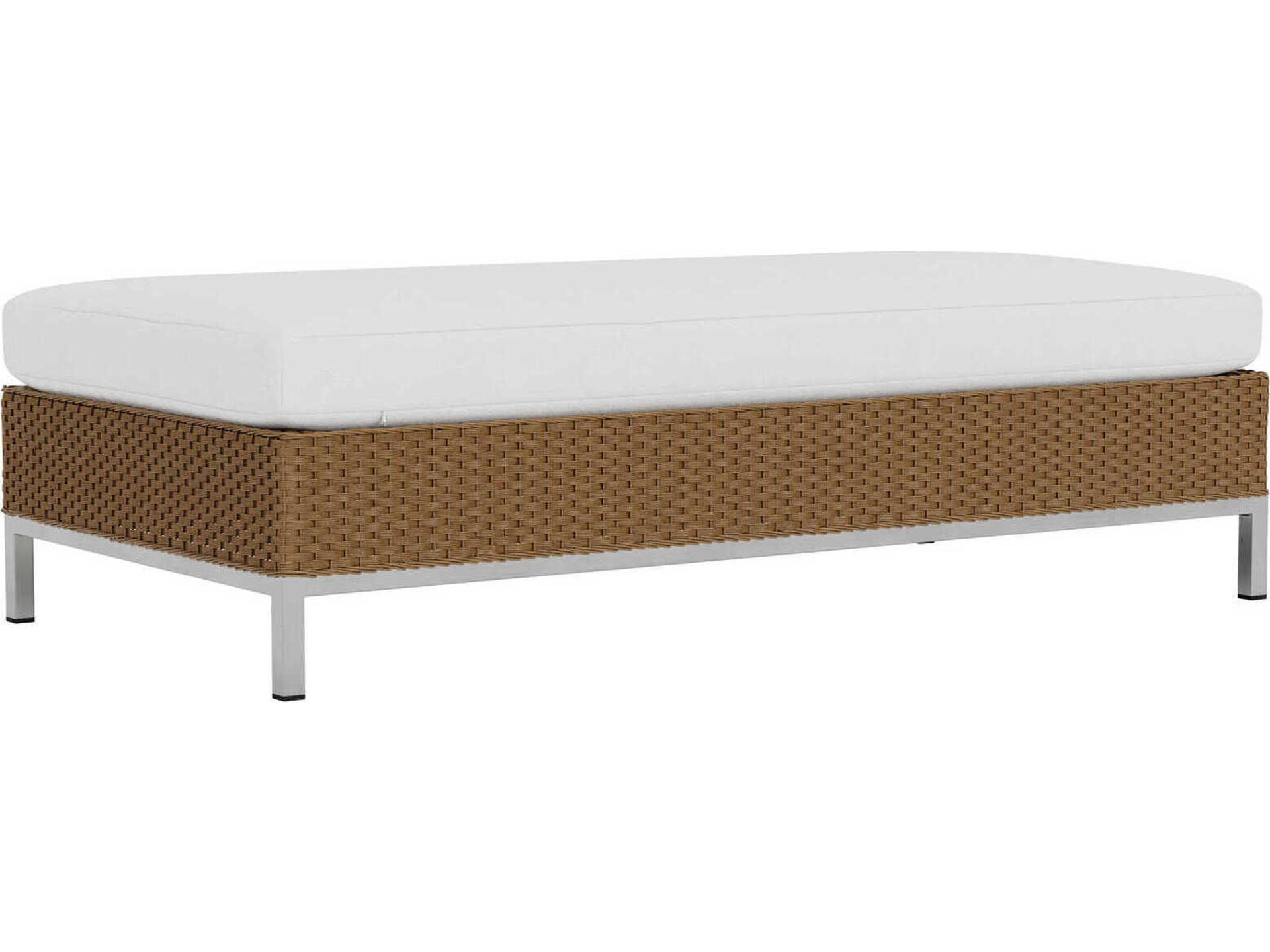 Elements Large Ottoman Modern Wicker