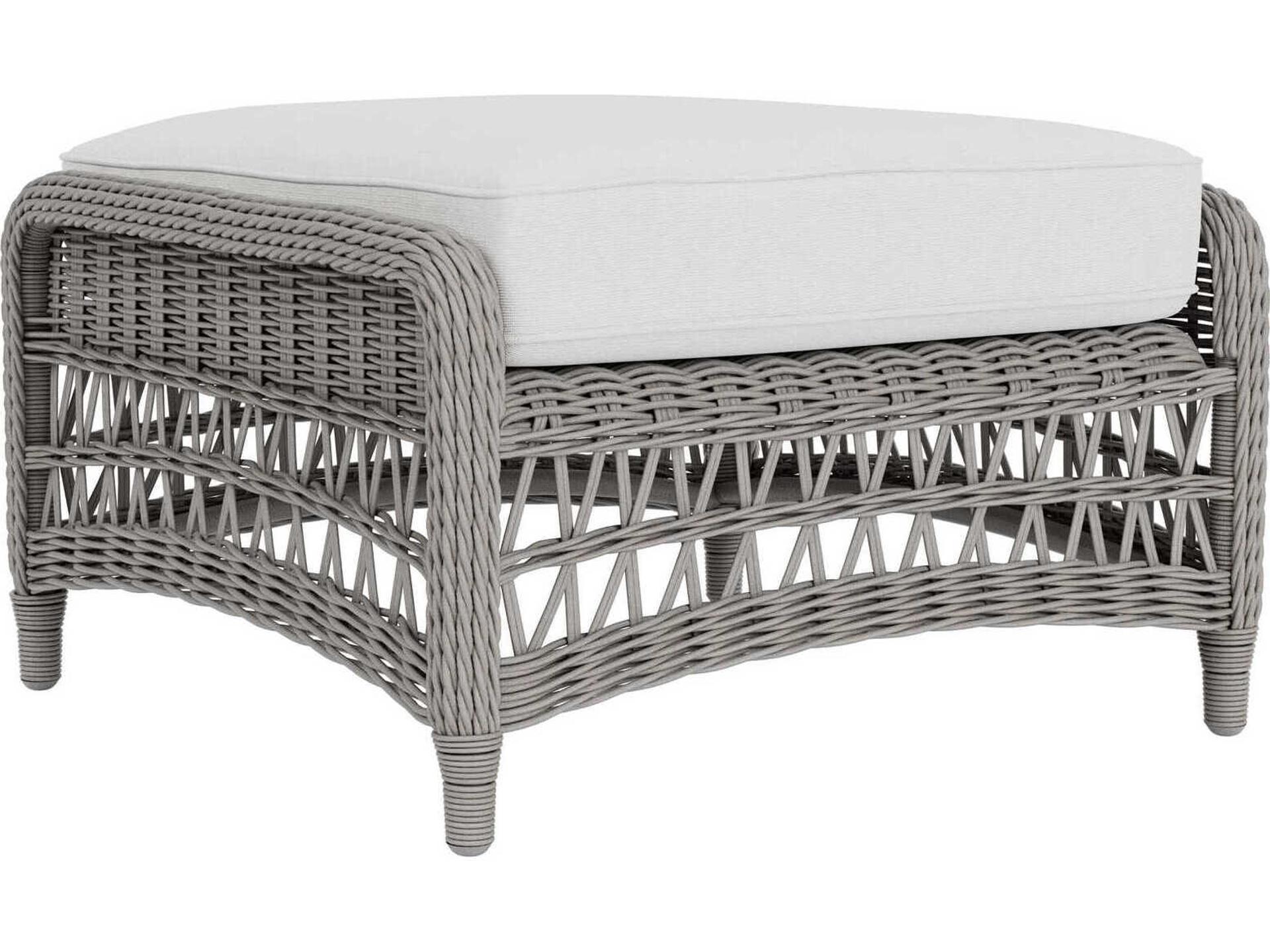 Mackinac Woven Ottoman Outdoor Footstool