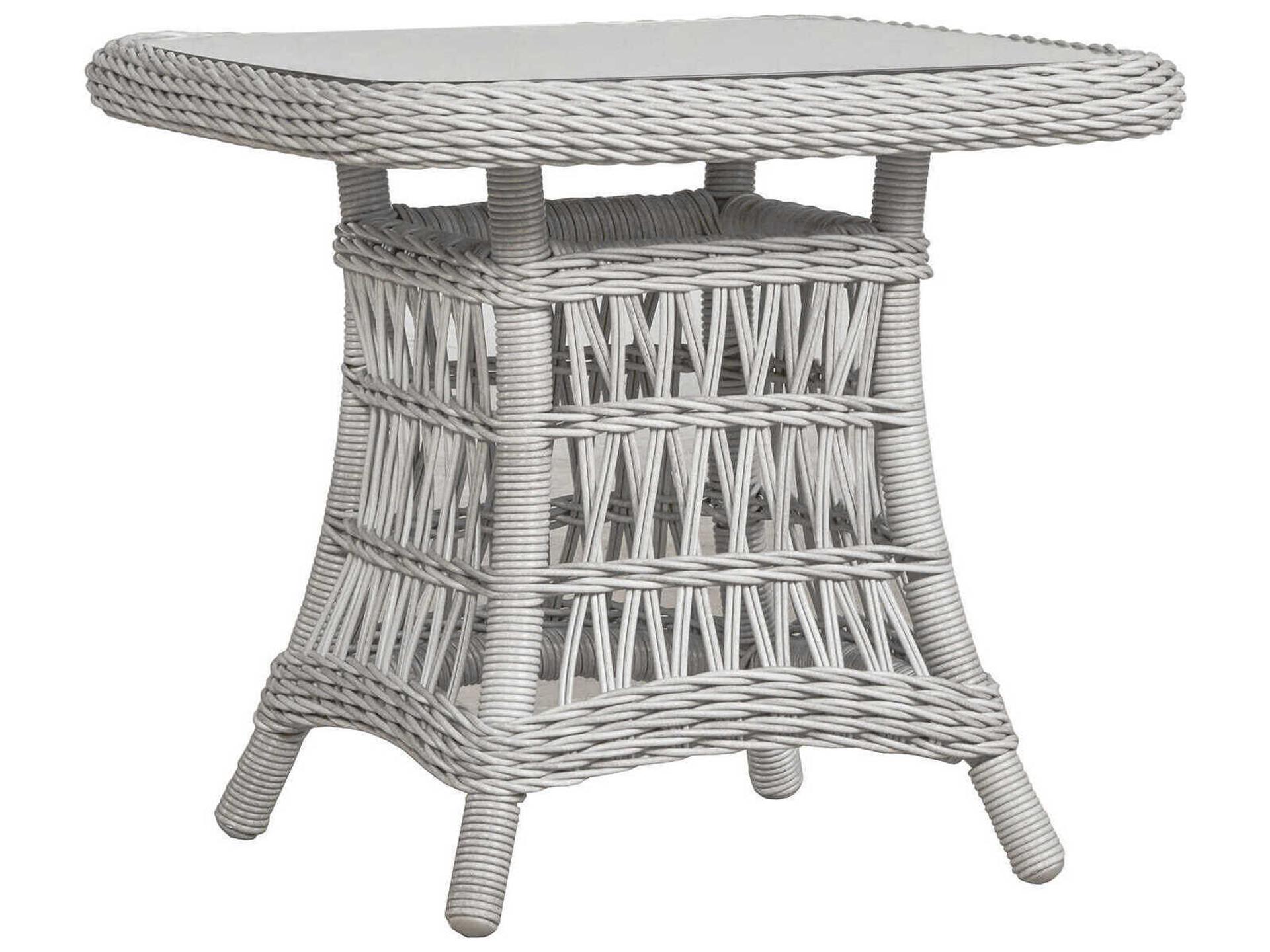 Mackinac Square End Table Woven Vinyl