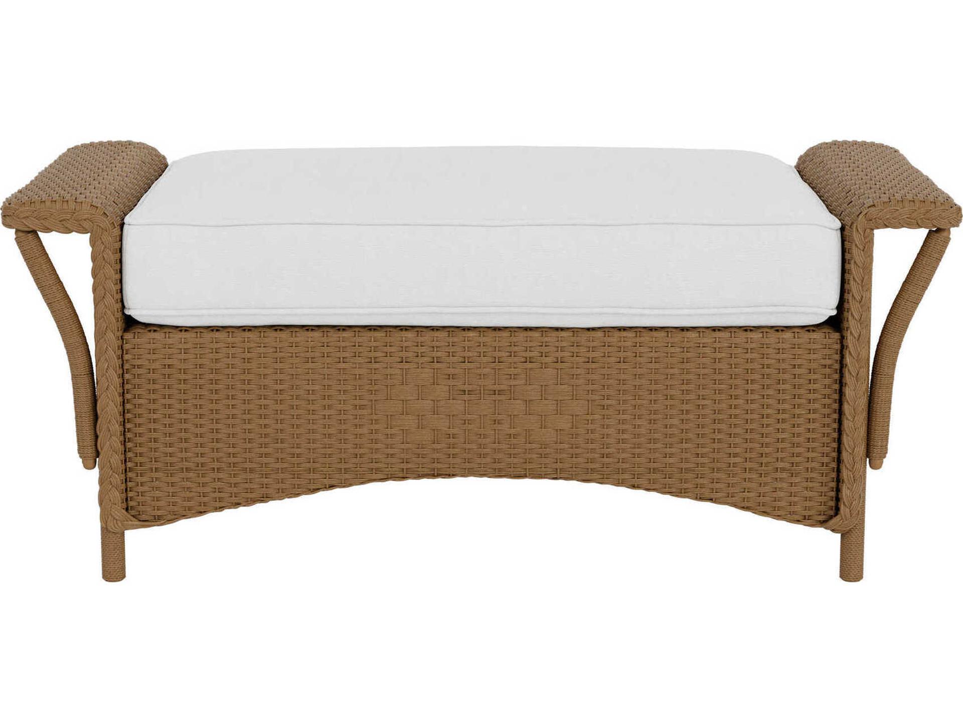 Lloyd Flanders Nantucket Wicker Patio Ottoman