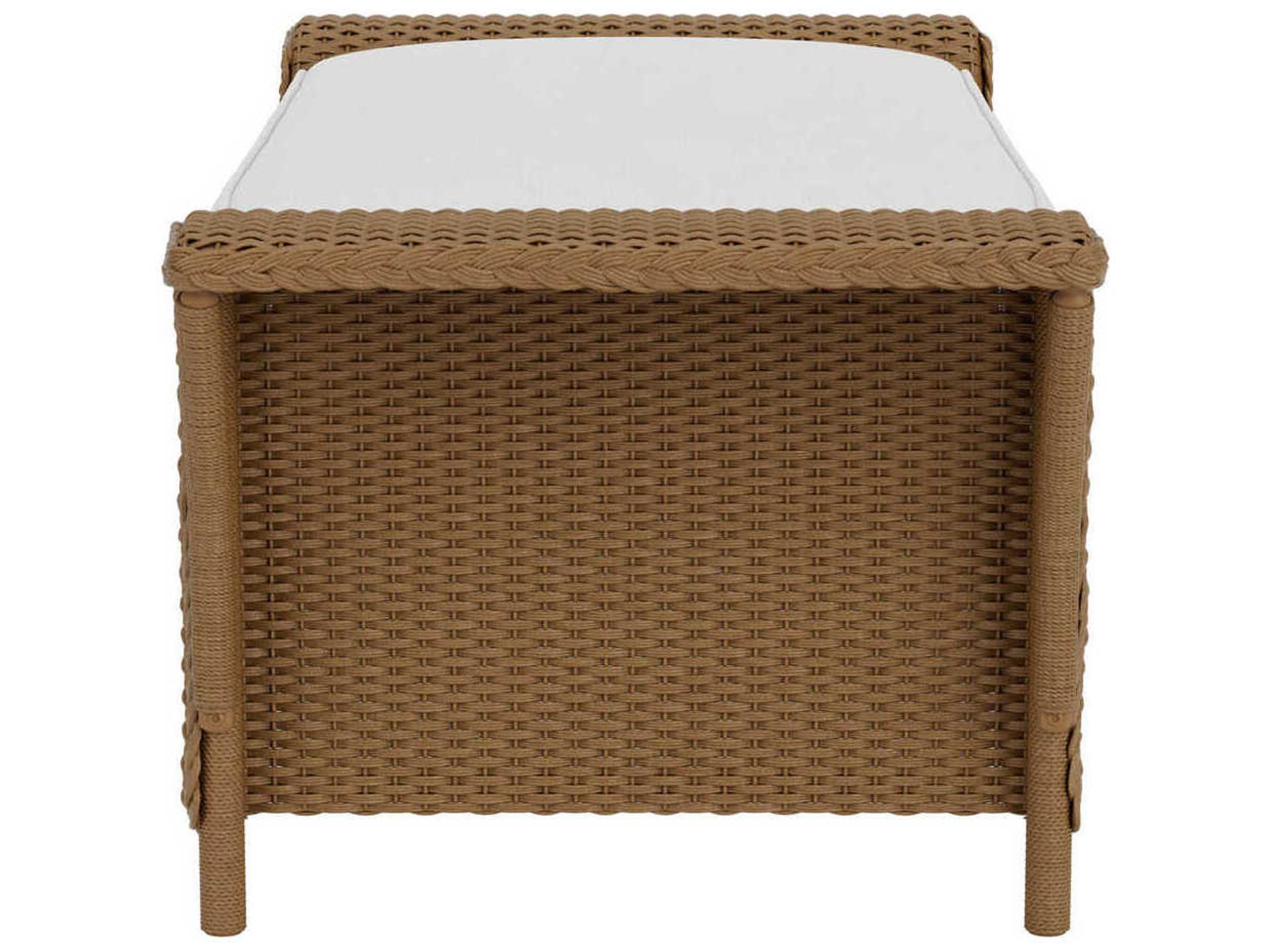 Lloyd Flanders Nantucket Wicker Patio Ottoman