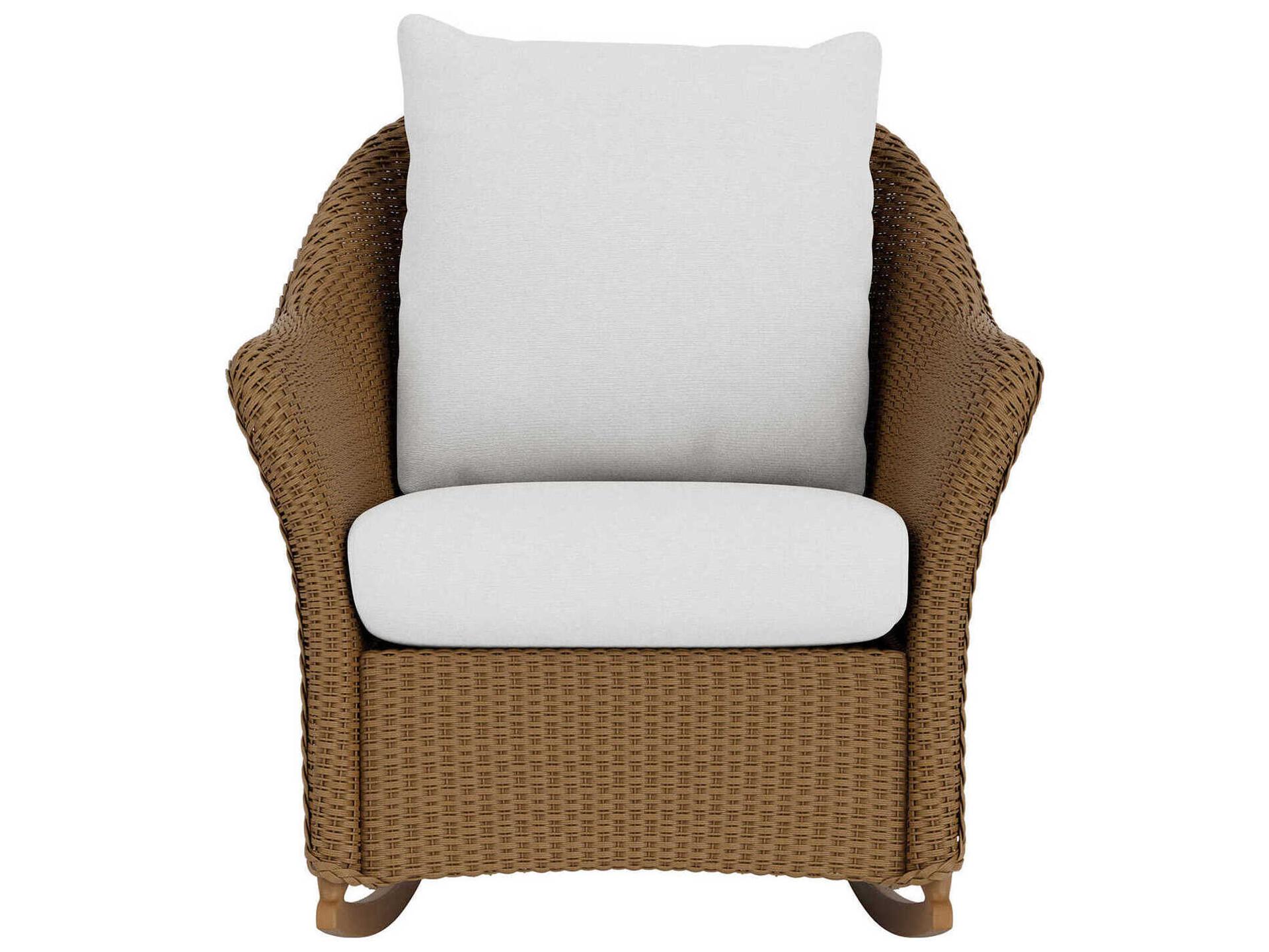 Lloyd Flanders Weekend Retreat Wicker Rocker Patio Lounge Chair