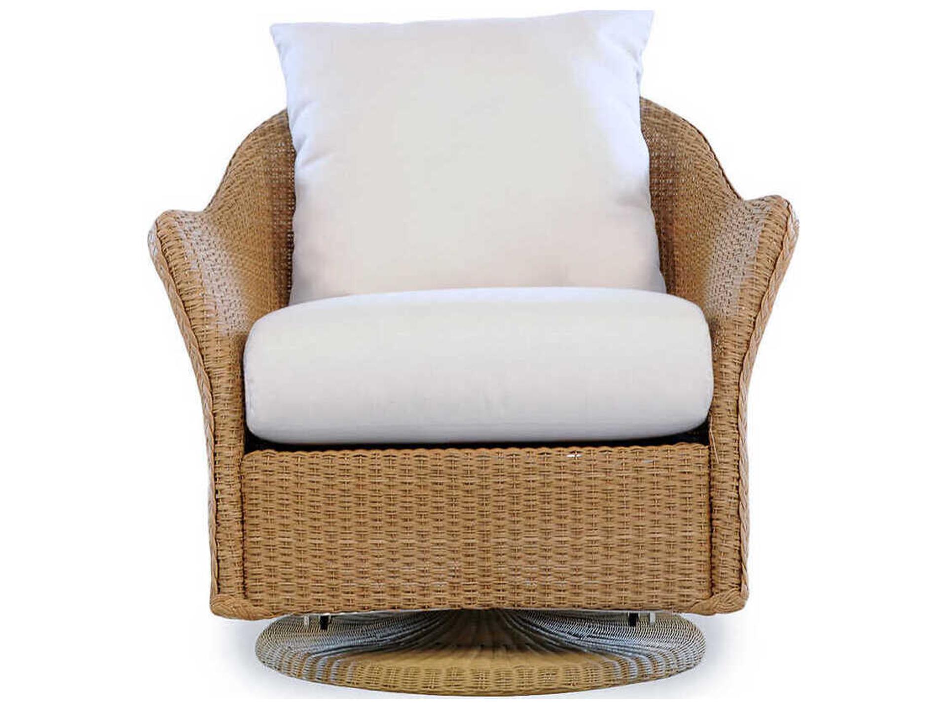 Lloyd Flanders Weekend Retreat Wicker Swivel Glider Outdoor Lounge Chair