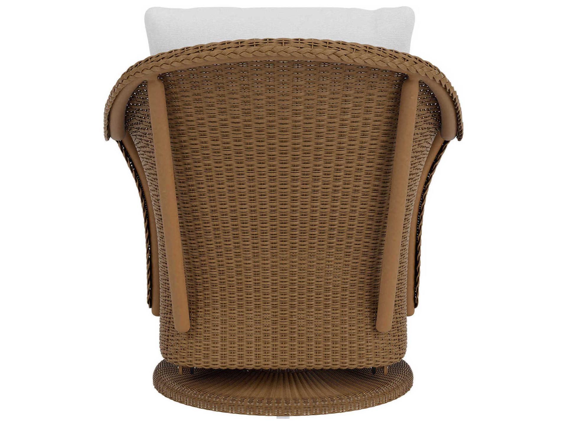 Lloyd Flanders Weekend Retreat Wicker Swivel Glider Outdoor Lounge Chair