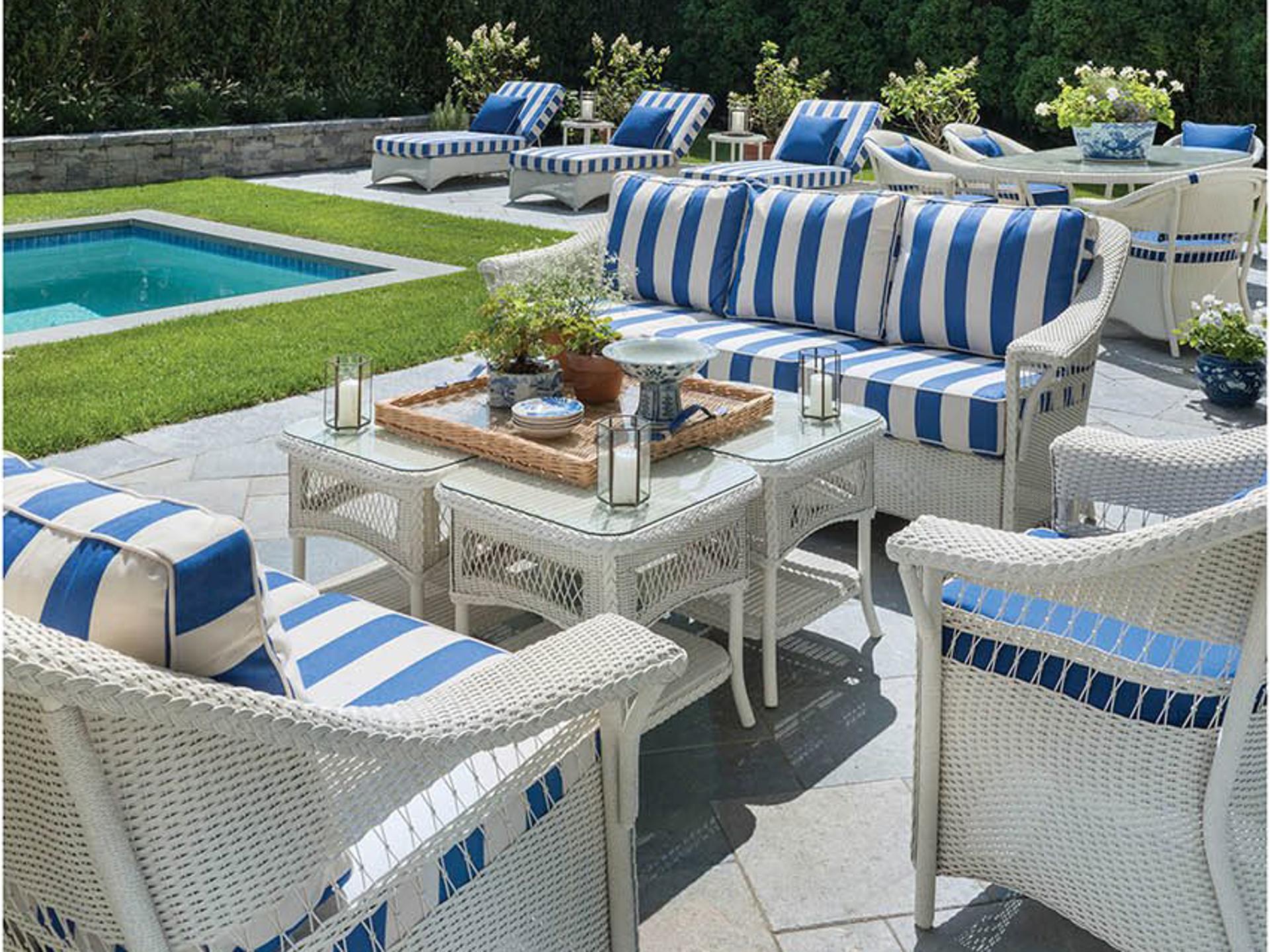 Nantucket Wicker Patio Lounge Set