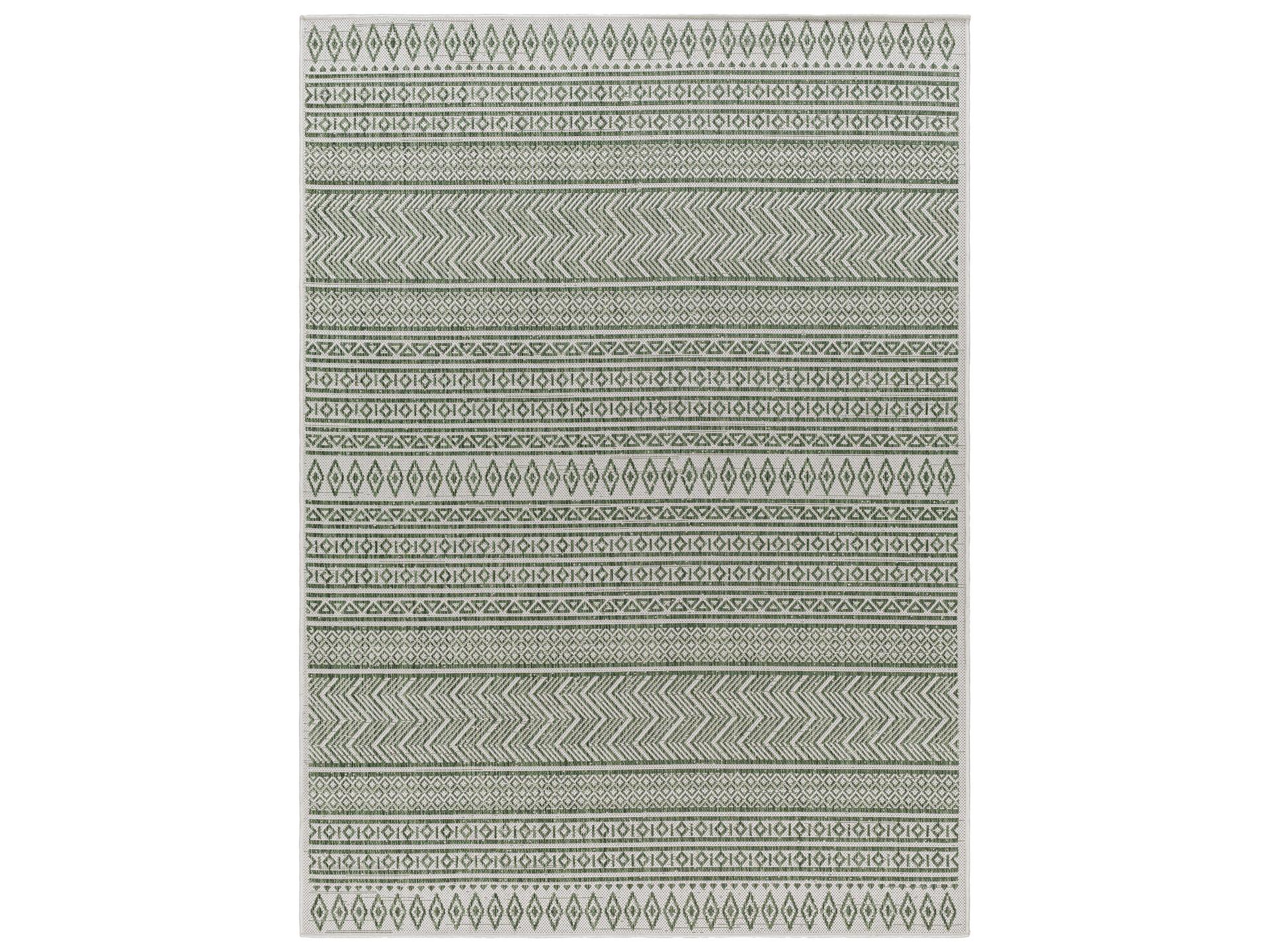Eagean Geometric Indoor Outdoor Polypropylene Runner Area Rug