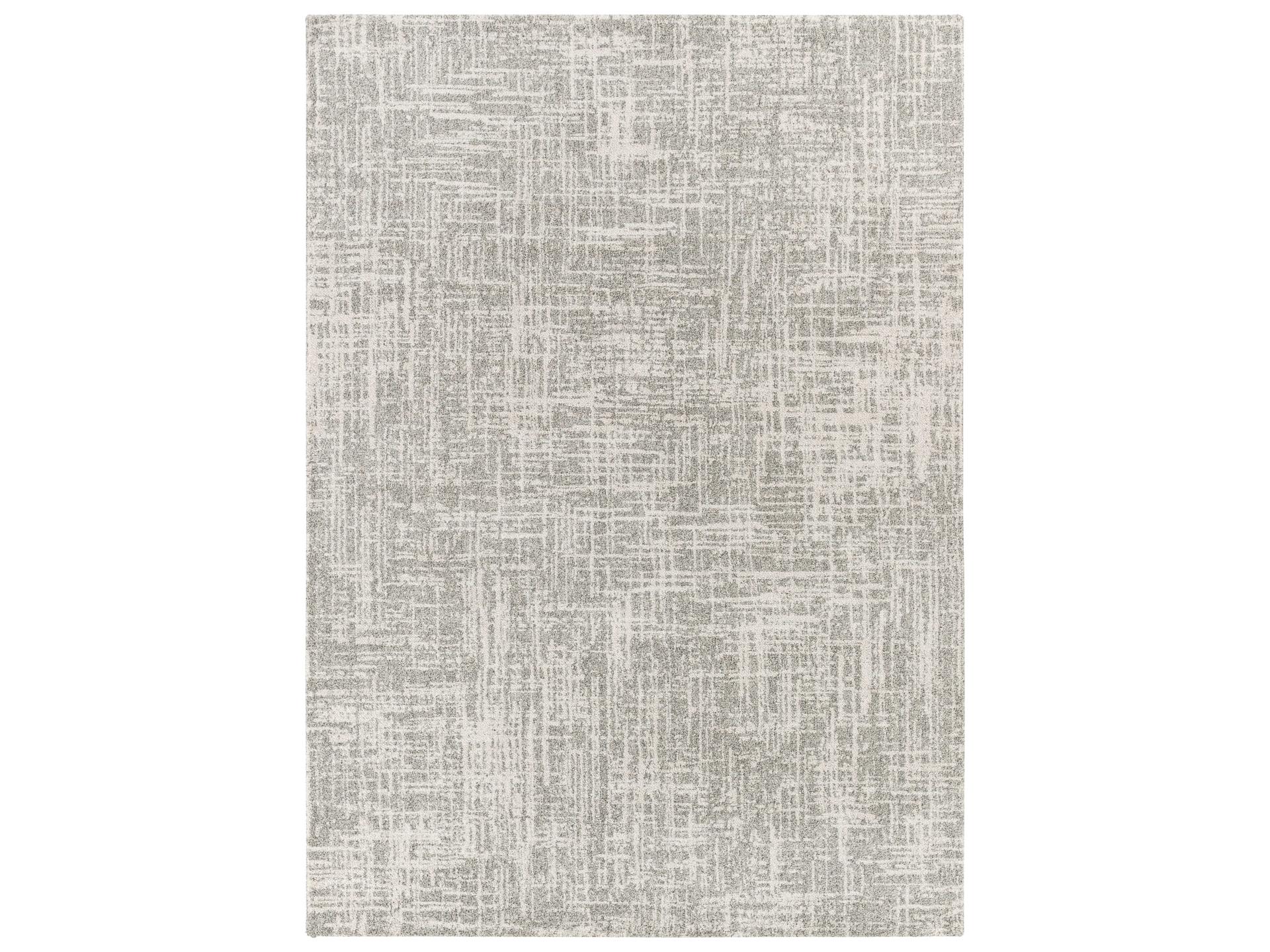 Gavic Modern High Pile Area Rug in Cream and Gray