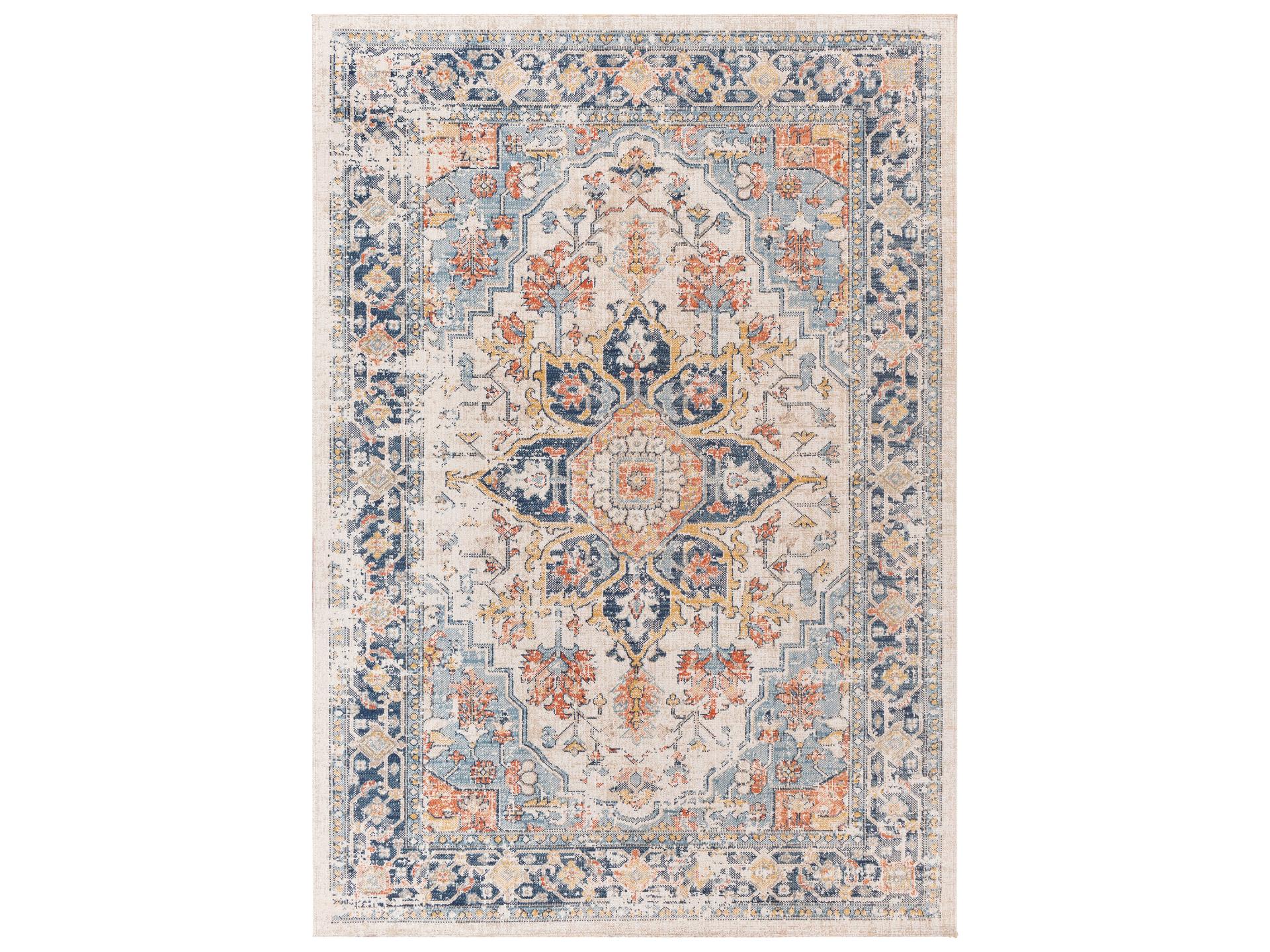 Huntington Beach Bordered Indoor Outdoor Area Rug