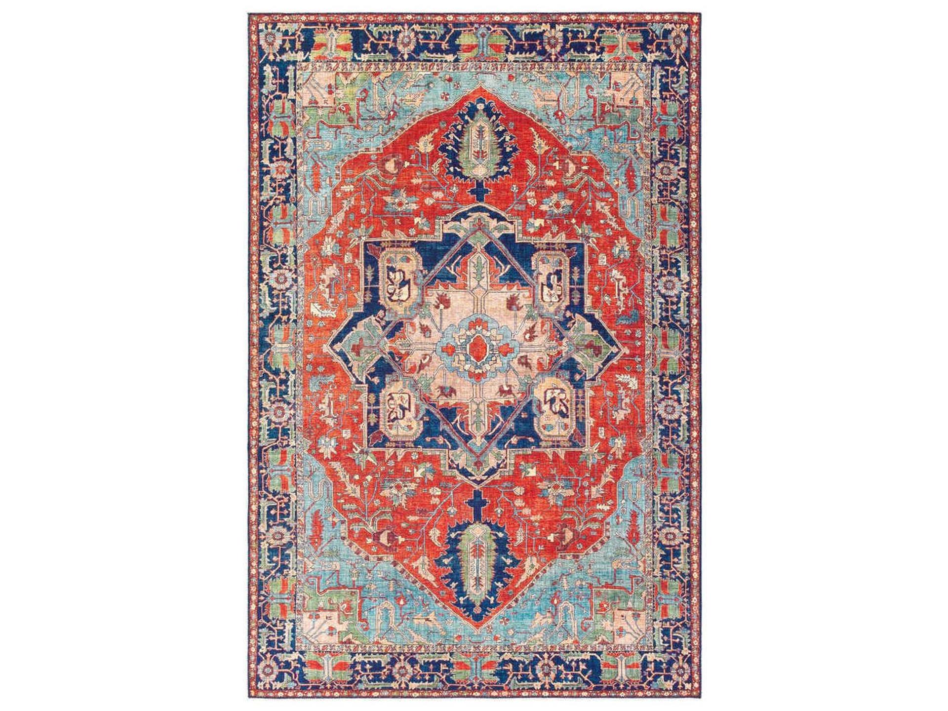Iris Bordered Runner Area Rug