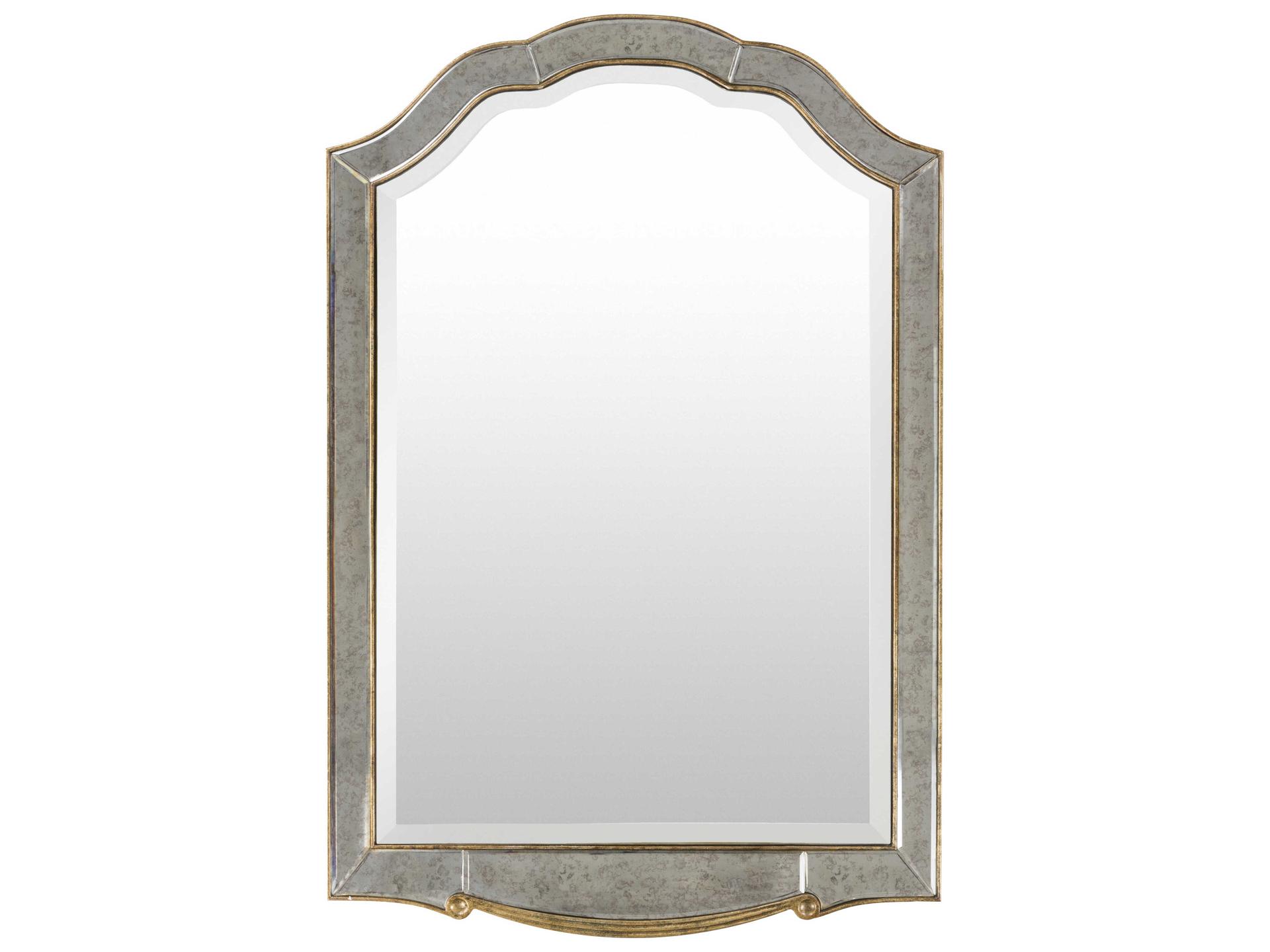 Oleander Accent Mirror with Gilded Metallic Frame
