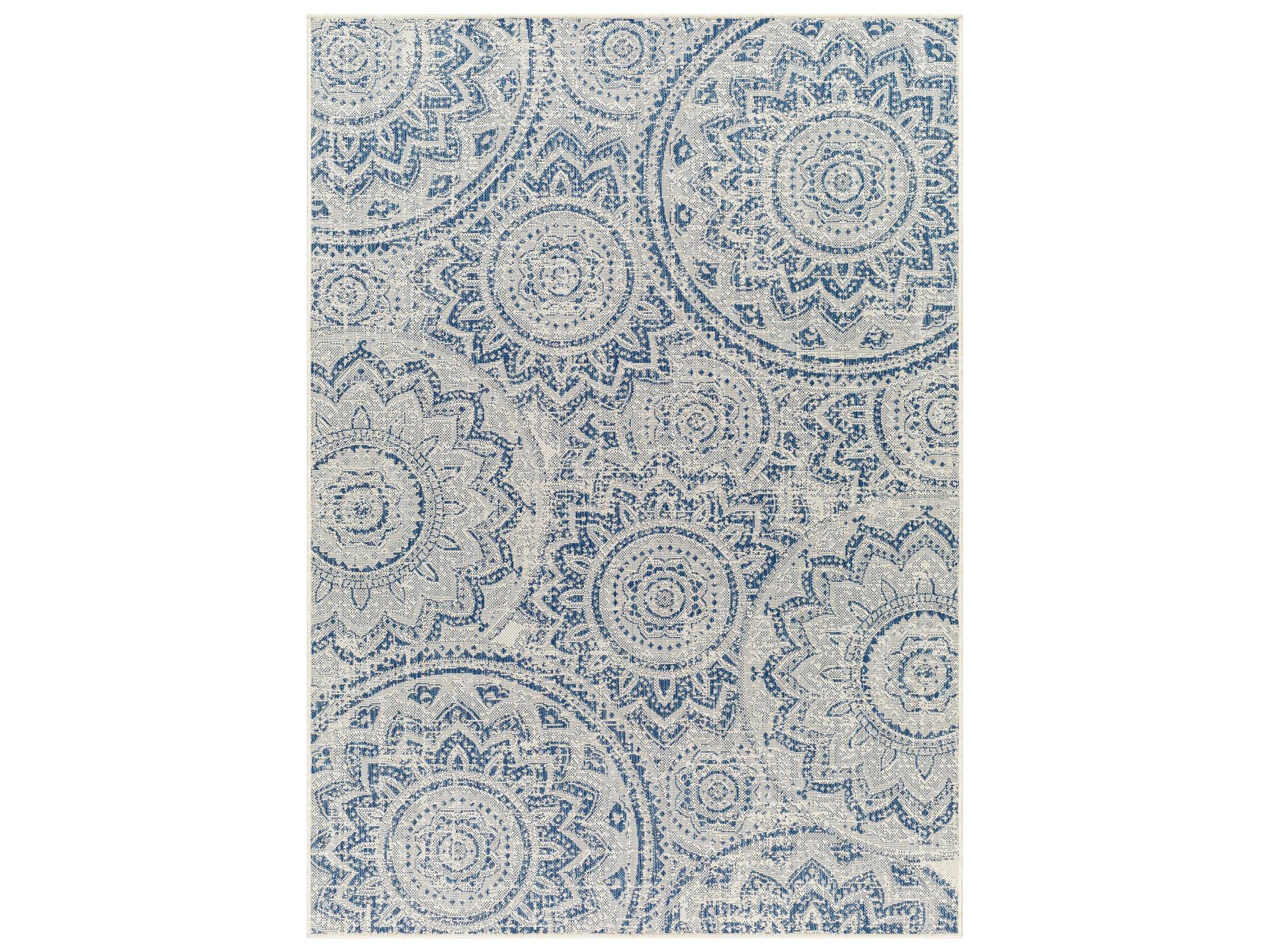 Ravello Floral Machine Woven Indoor Outdoor Area Rug