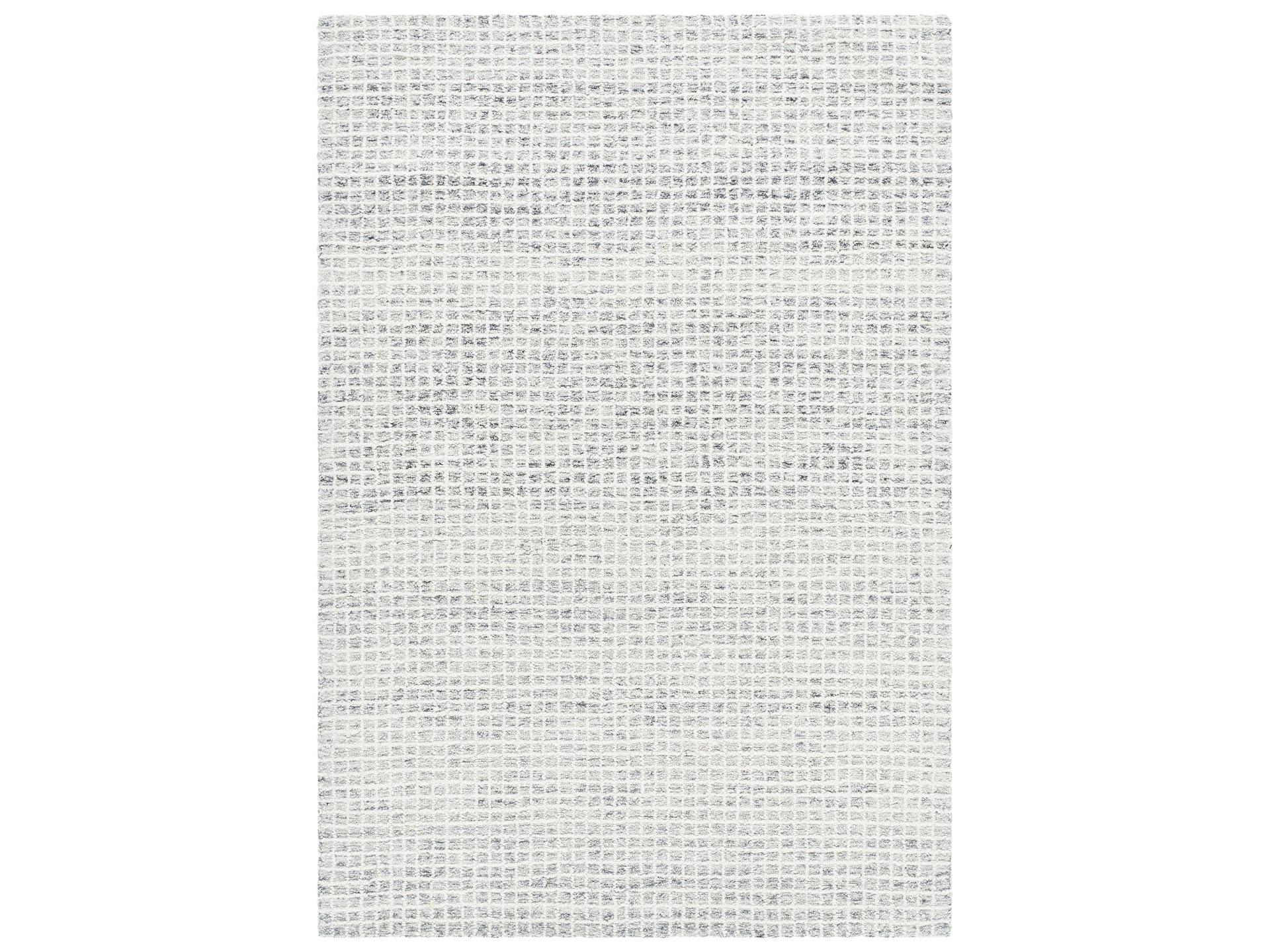Andreas VVAN-2300 Hand-Tufted Wool Area Rug in Black Gray and White