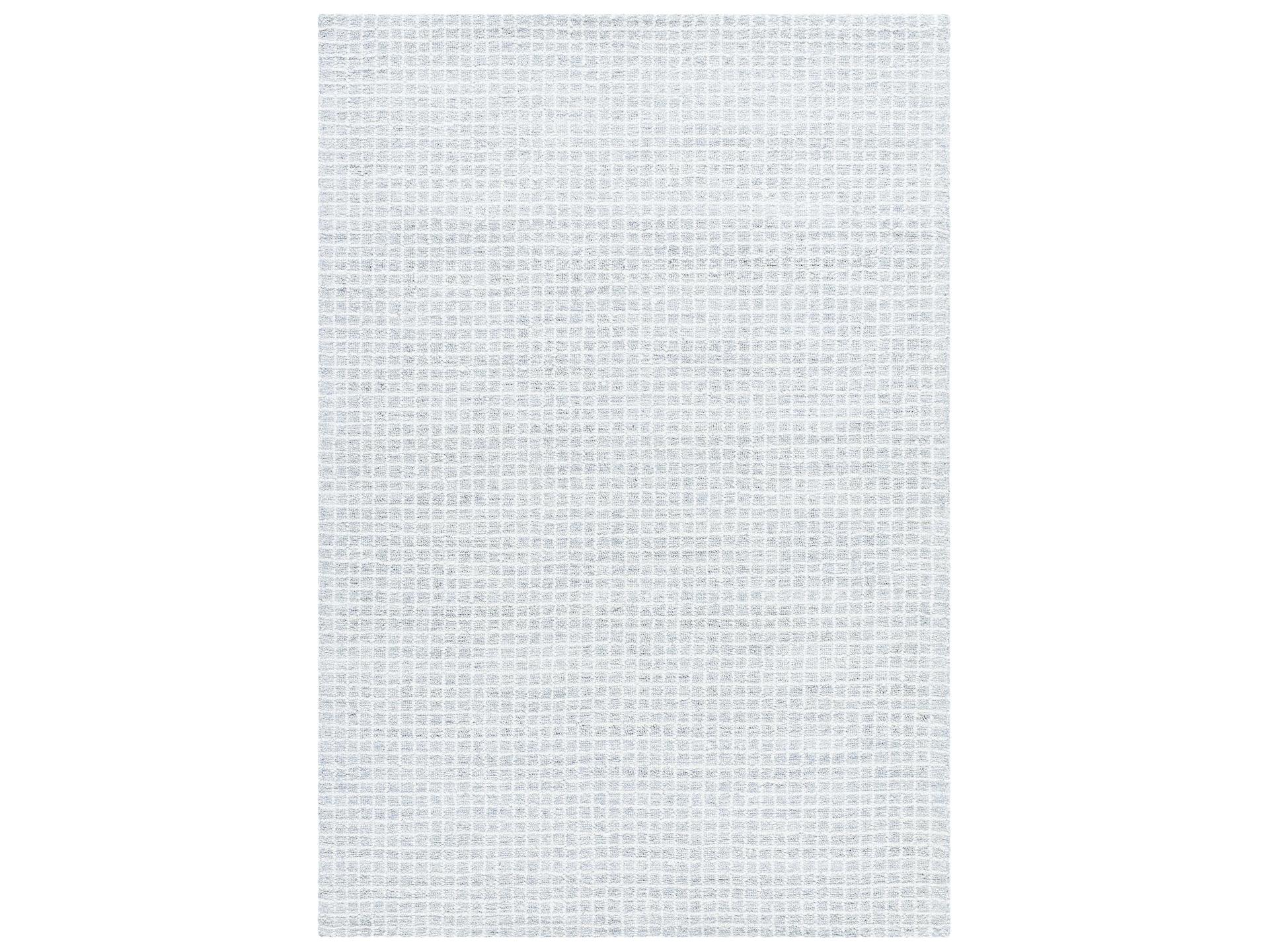 Andreas Hand-Tufted Wool Abstract Area Rug in Off-White and Gray