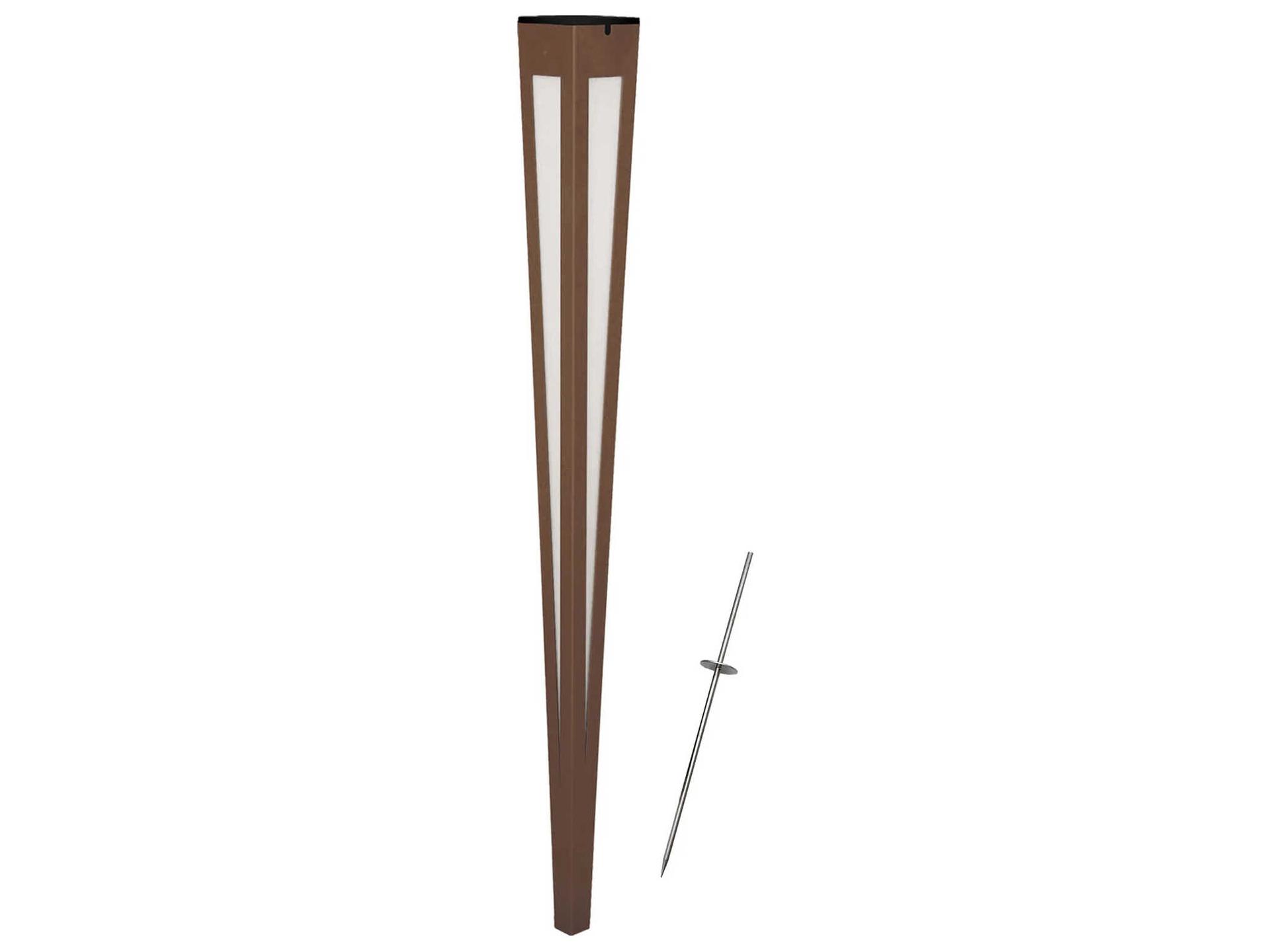 Lanai 10-Light 48-Inch Outdoor LED Path Light in Corten Finish