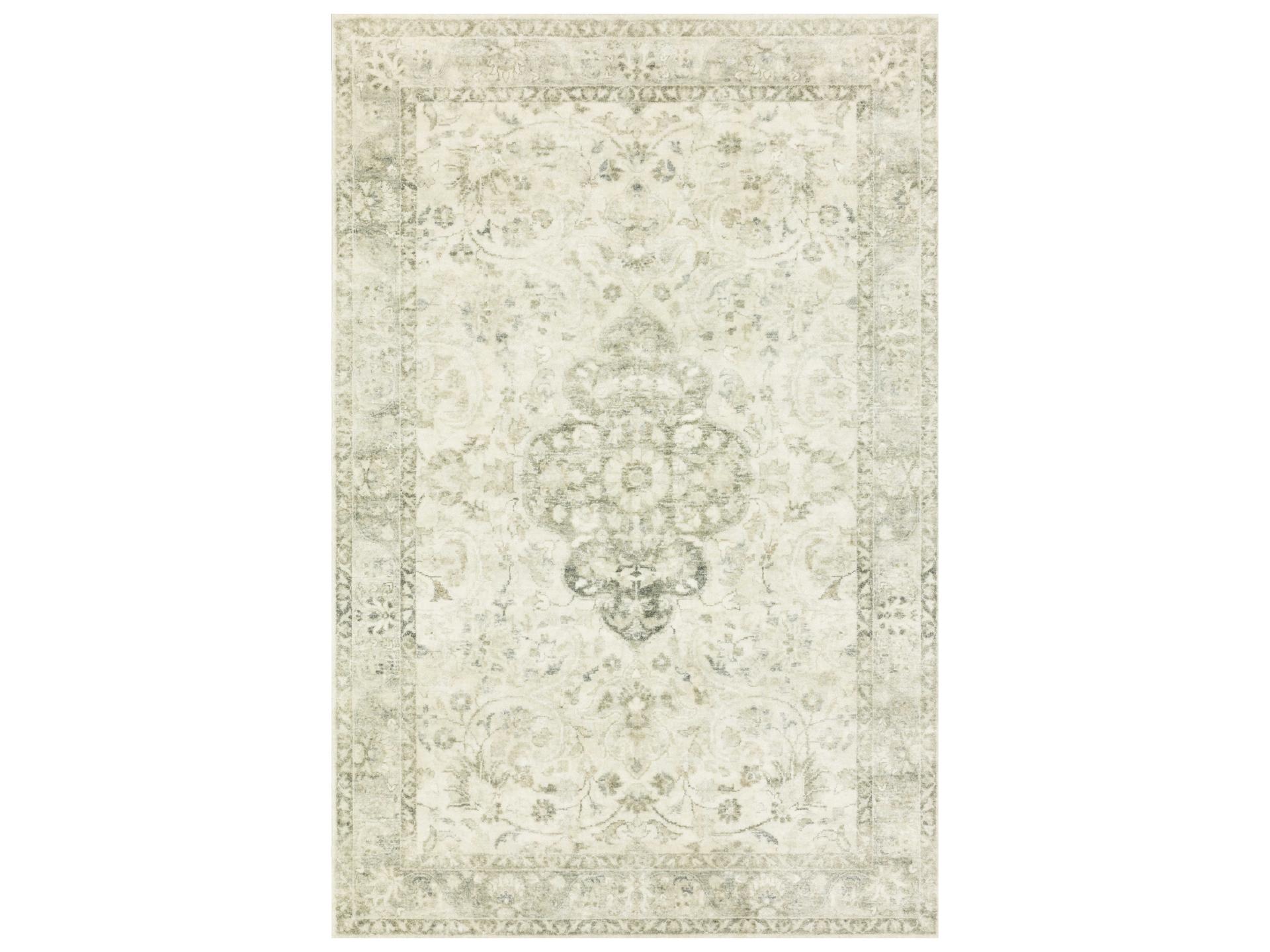 Rosette Bordered Runner Area Rug