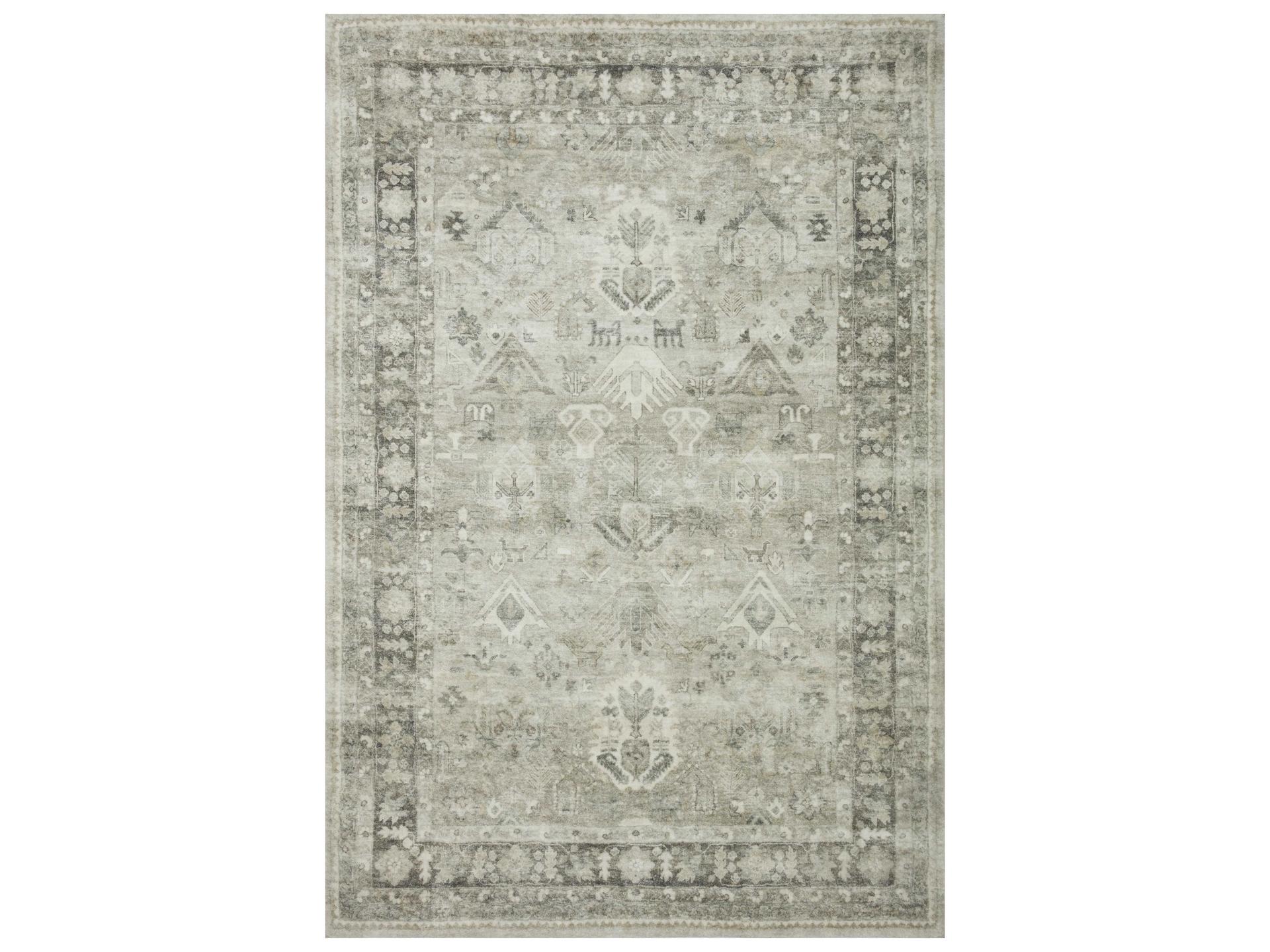 Rosette Bordered Runner Area Rug