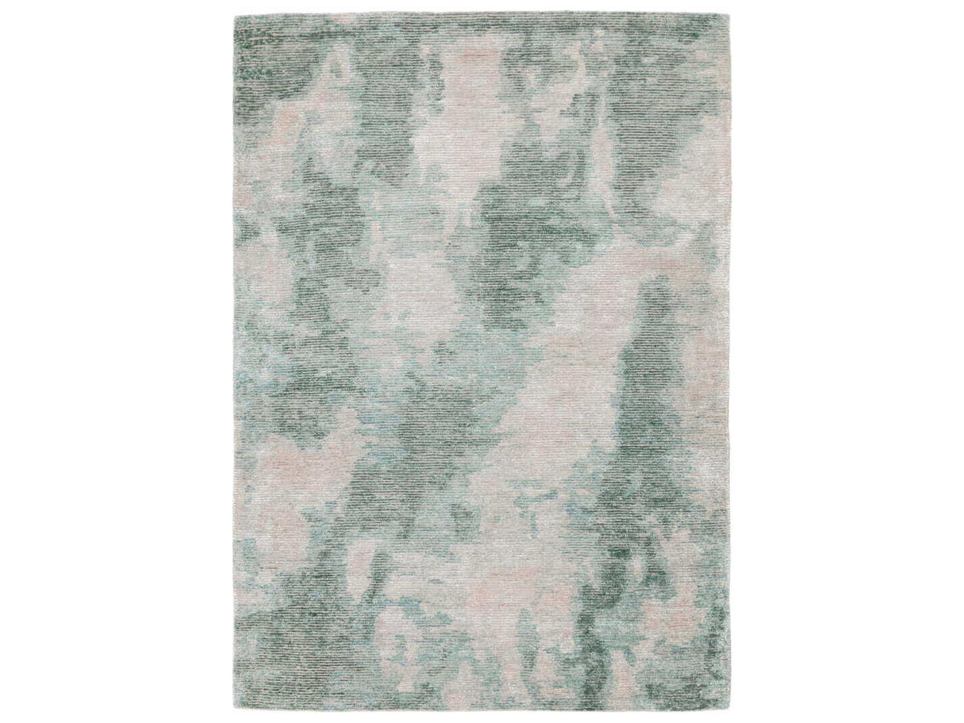 Erode Abstract Hand Tufted Area Rug in Wool and Bamboo Silk