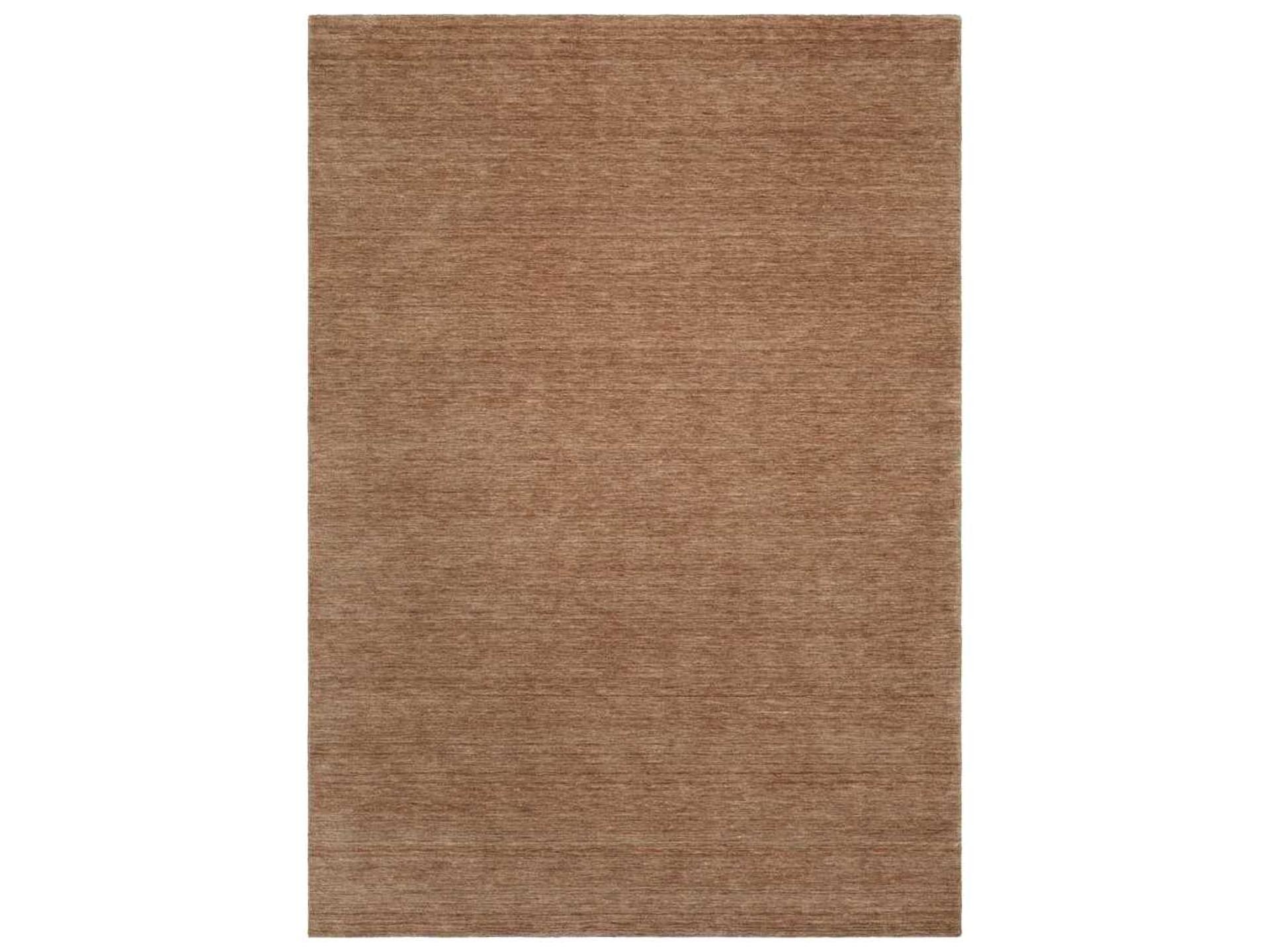 Terra Handwoven Wool Area Rug with Natural Oakwood Tones