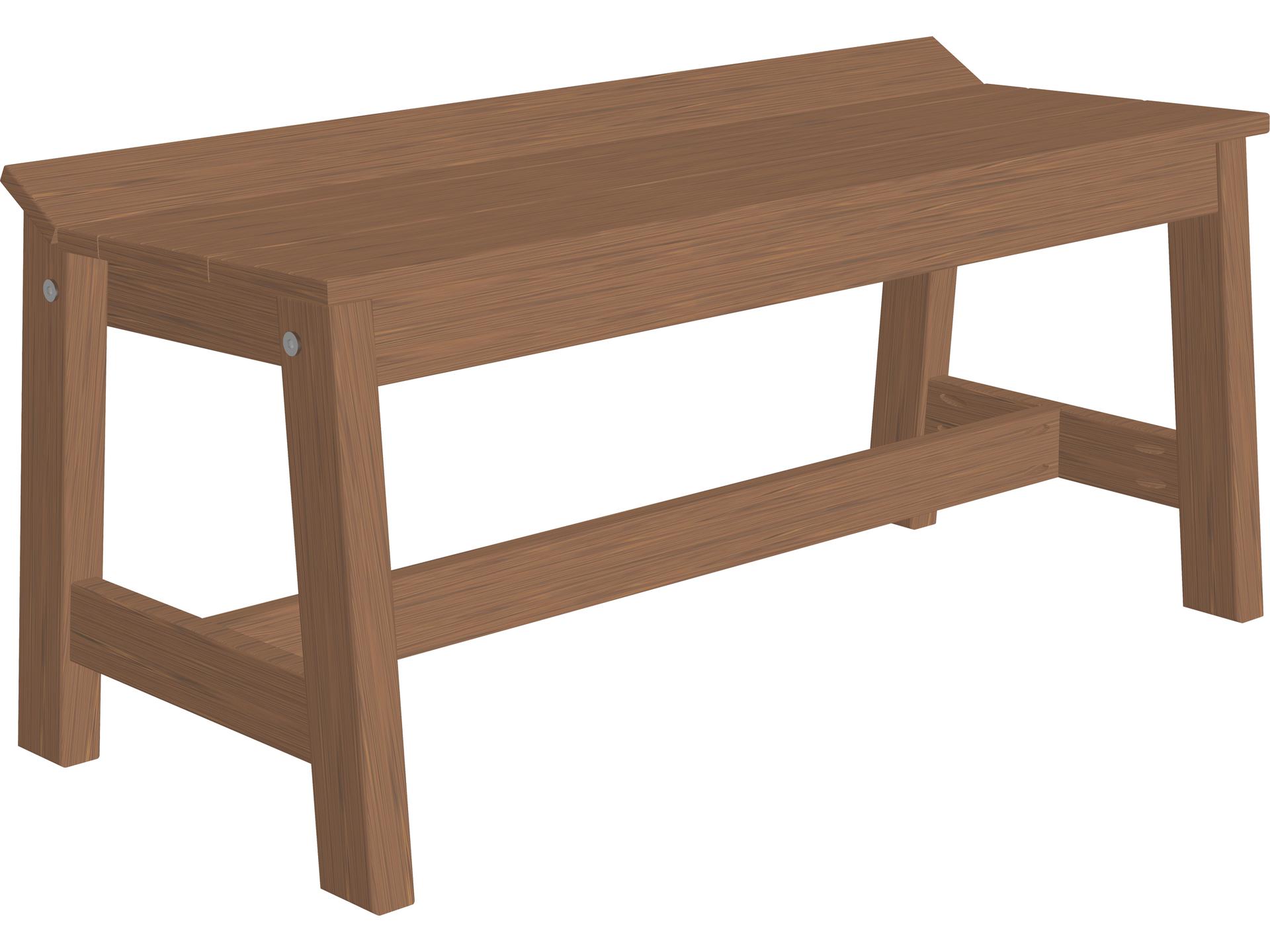 Cafe Dining 2-Person Poly Lumber Bench 41-Inch