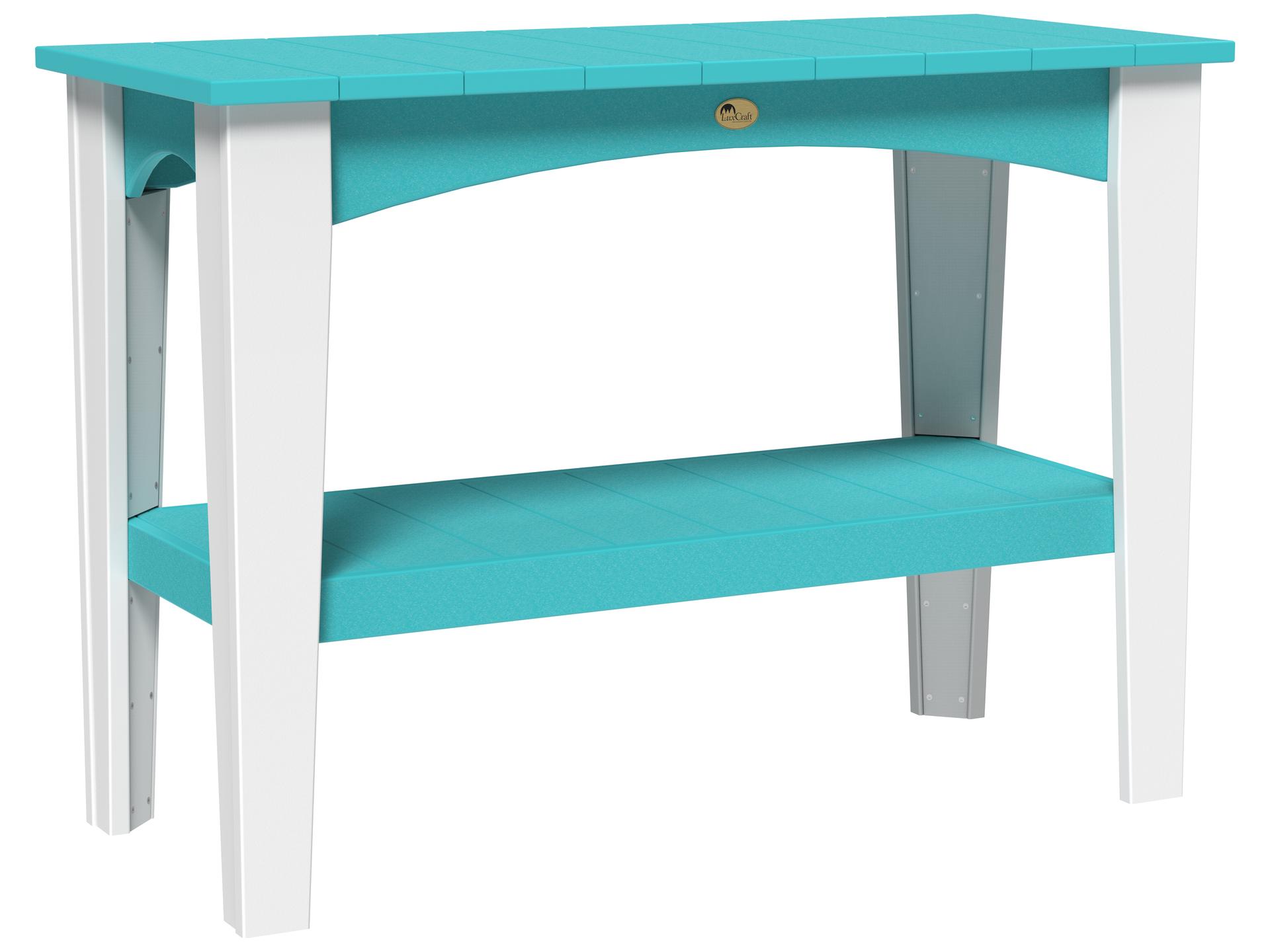 Recycled Plastic Rectangular Island Outdoor Buffet Table