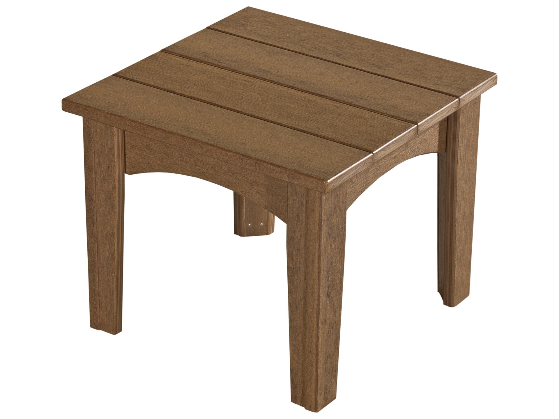 Island Outdoor End Table Poly Lumber Weather Resistant