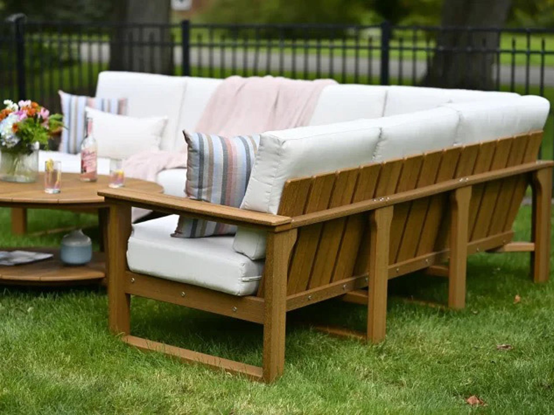 LuxCraft Lanai Recycled Plastic Cushion Outdoor Patio Lounge Set