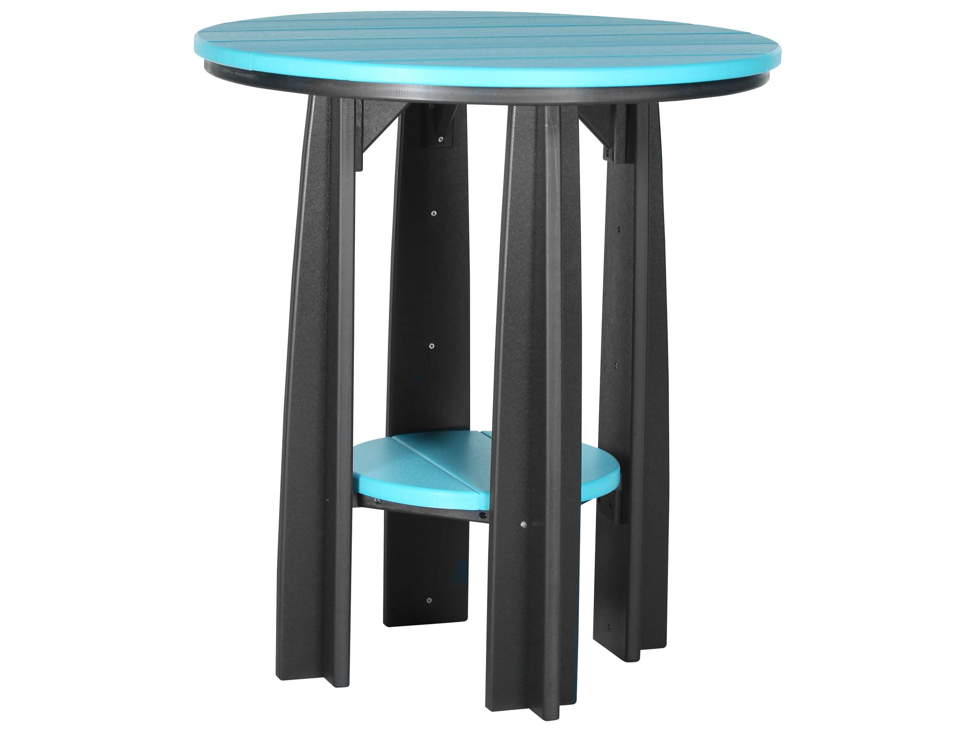 Recycled Plastic Round Counter Table in Multiple Colors