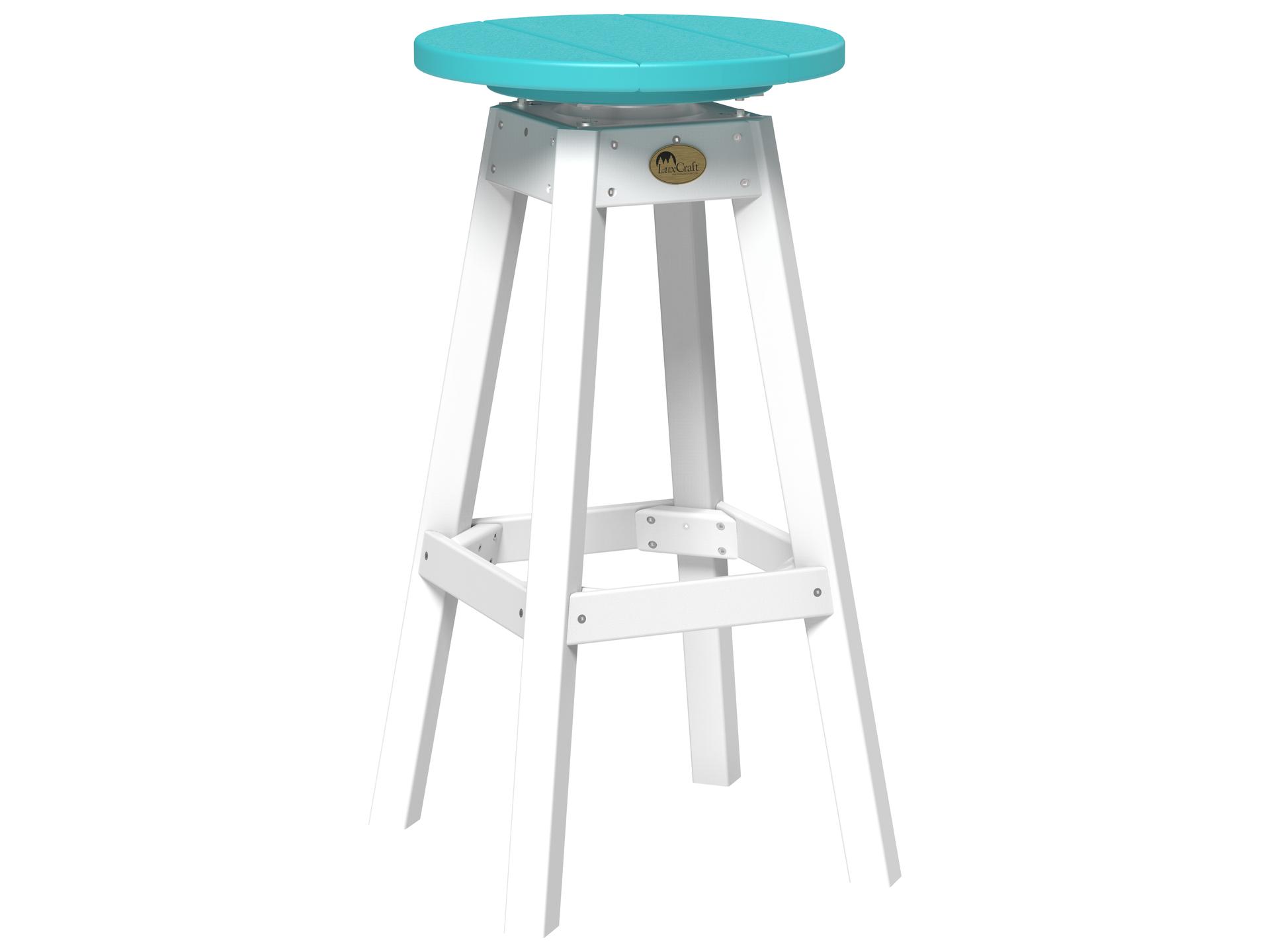 Poly Seating 360-Degree Swivel Outdoor Bar Stool Recycled Plastic