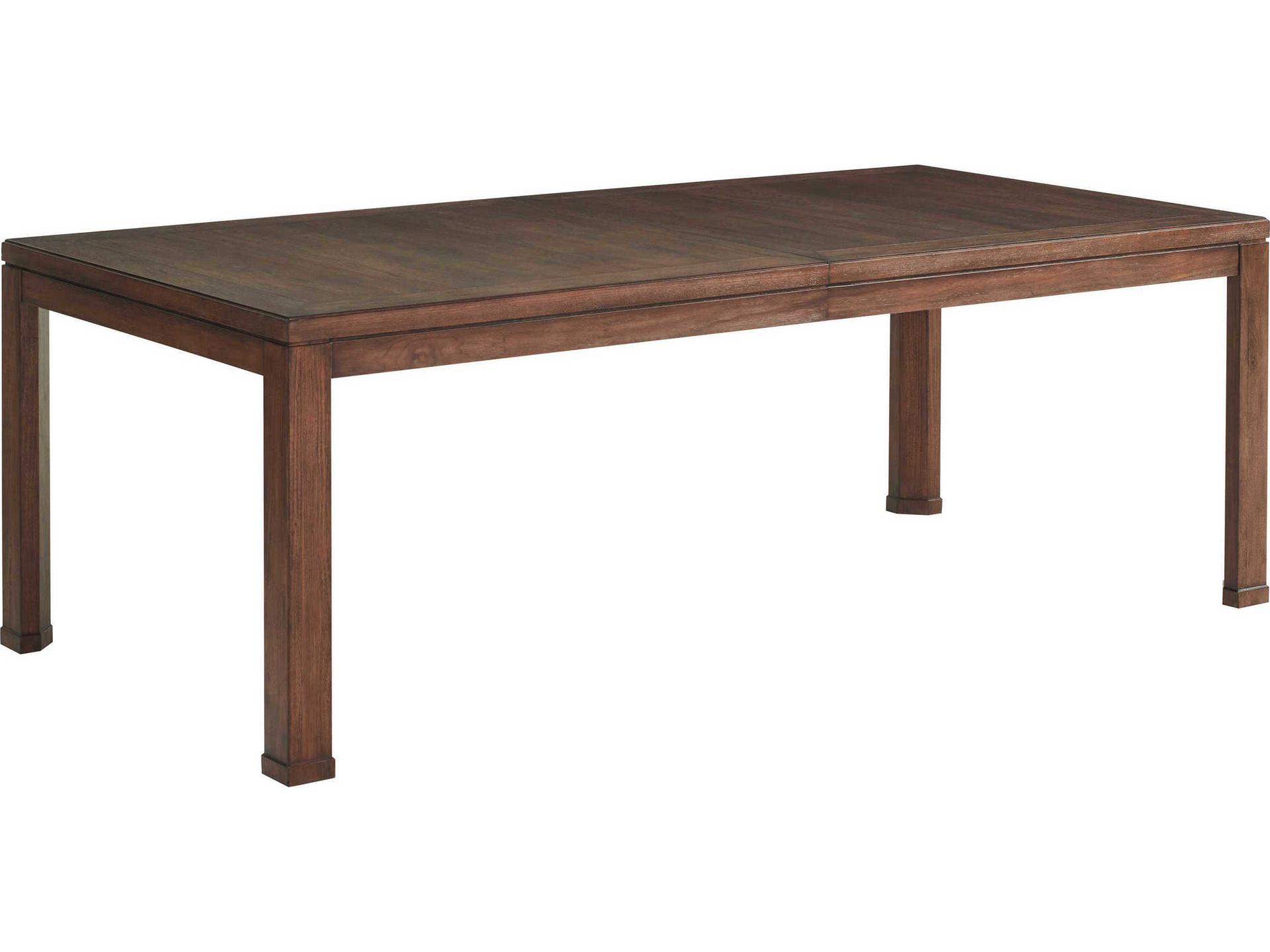 Silverado Extendable Rectangular Wood Walnut Dining Table