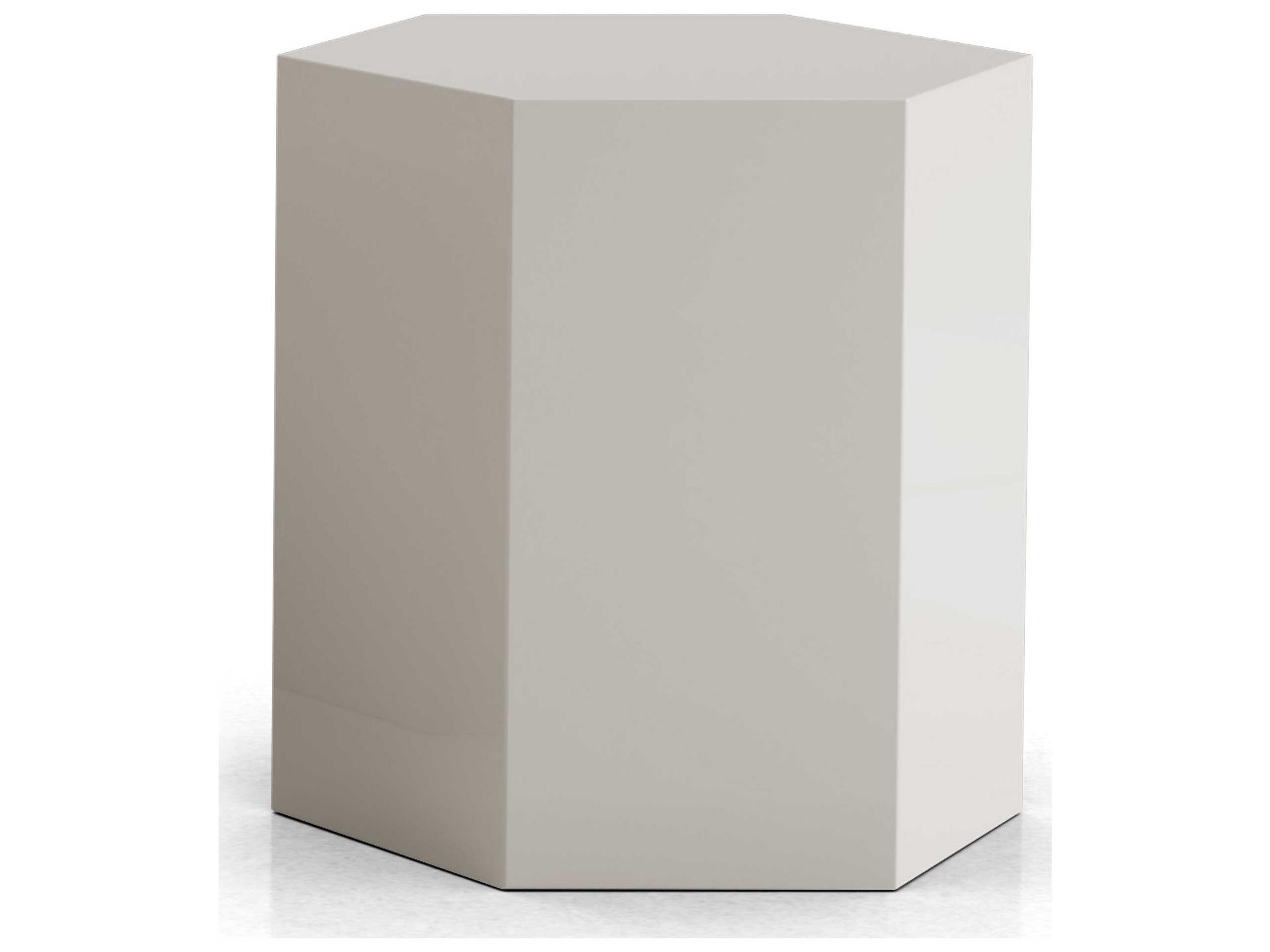 Luxcor Modluxe Hawes Occasional Table Glossy Chateau Gray / 18 in. Height