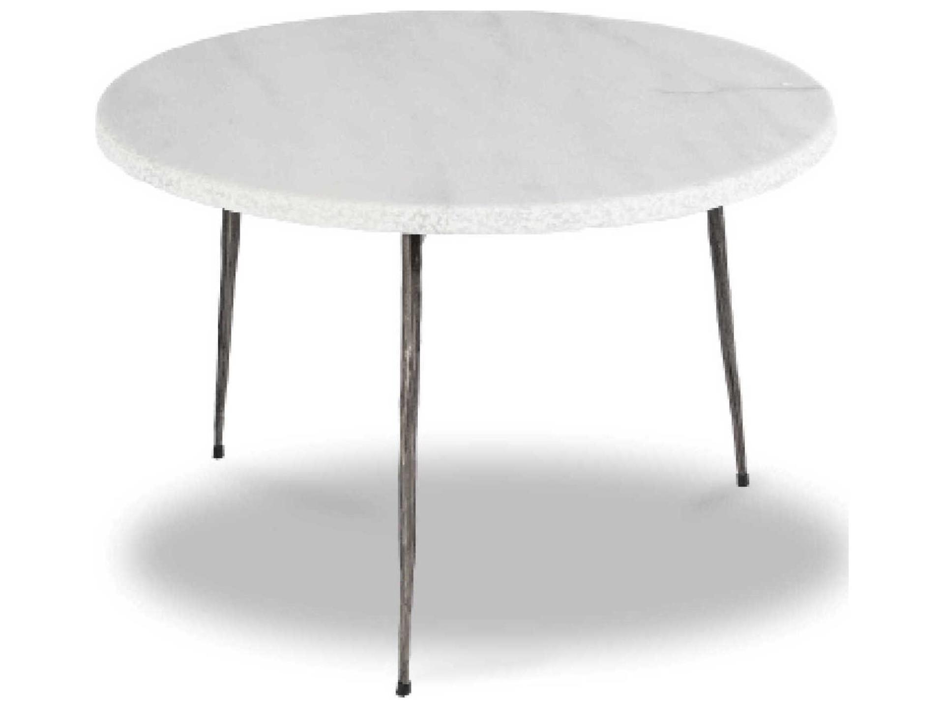 Kaii Round Marble White Coffee Table