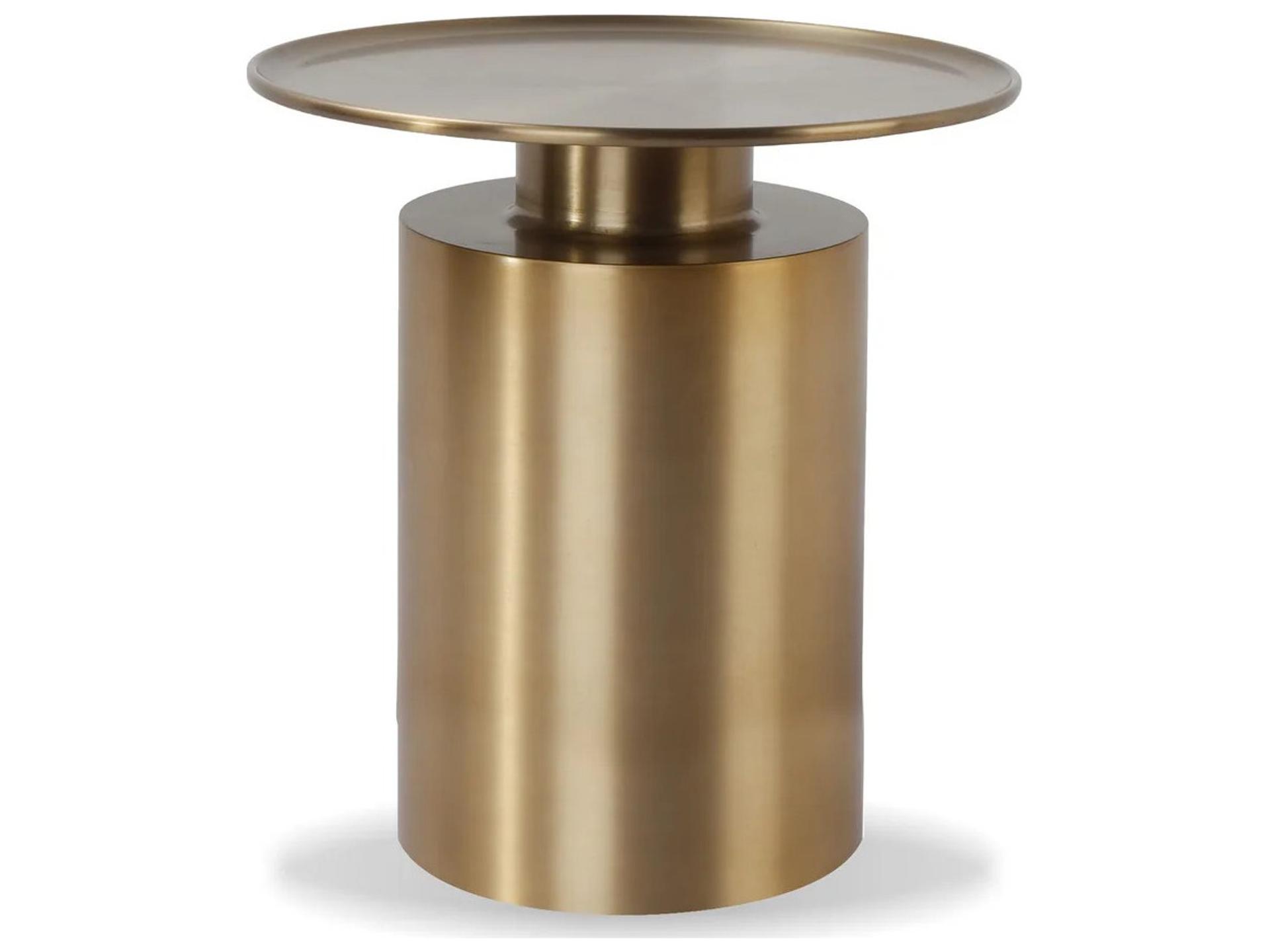 Rook Round Metal End Table