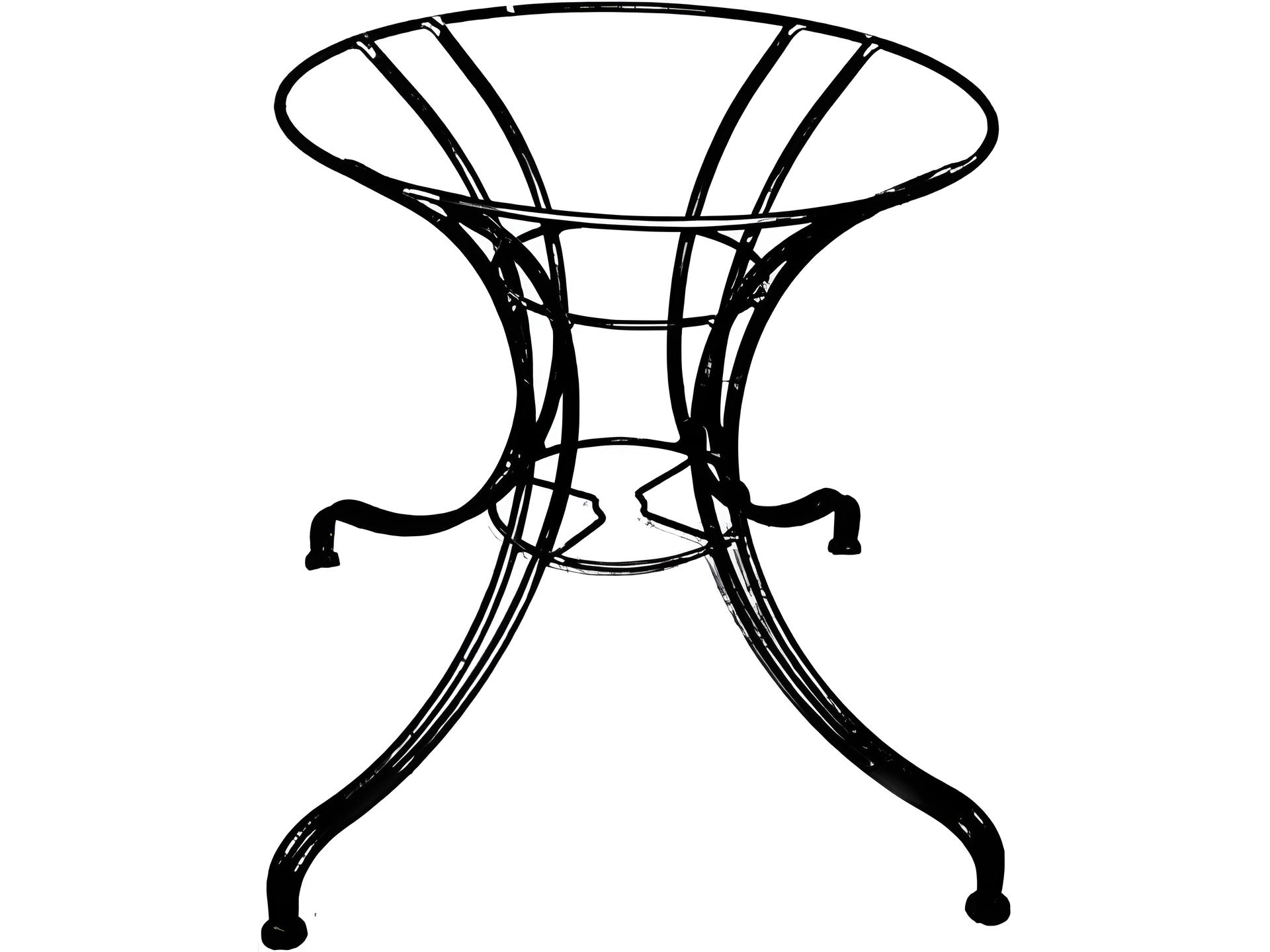 800 Series Wrought Iron Round Table Base