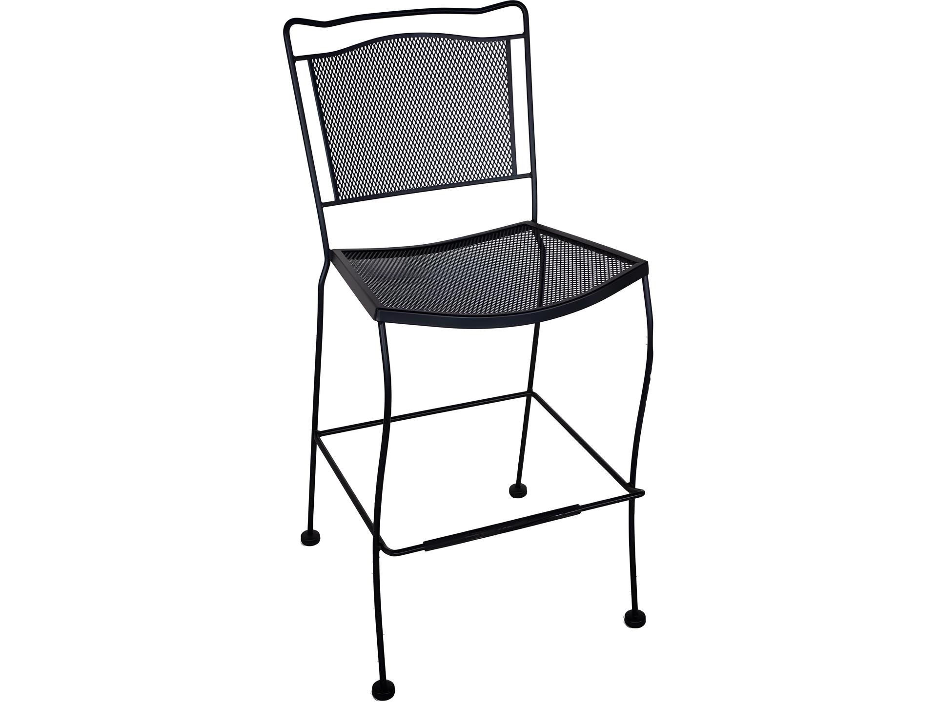 Cahaba Wrought Iron Outdoor Bar Stool
