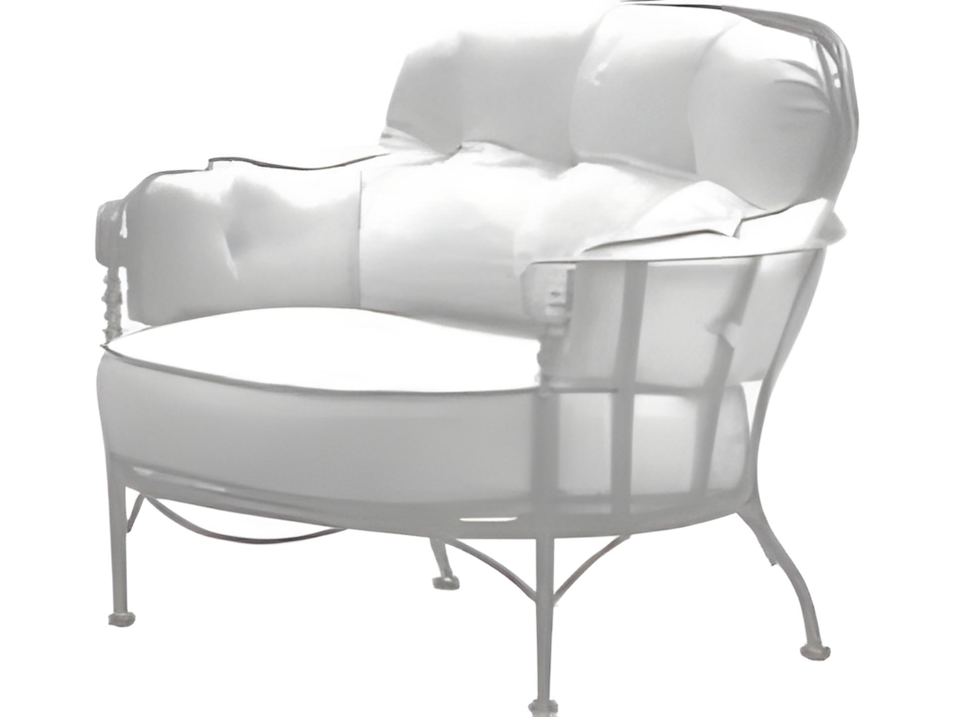 Athens Outdoor Wrought Iron Cuddle Accent Chair