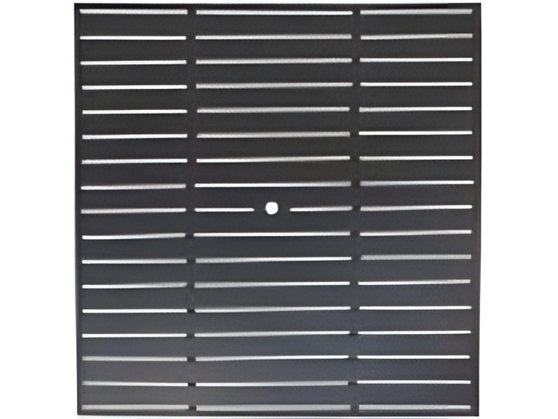 Slat Wrought Iron Rectangular Dining Table Top with Umbrella Hole