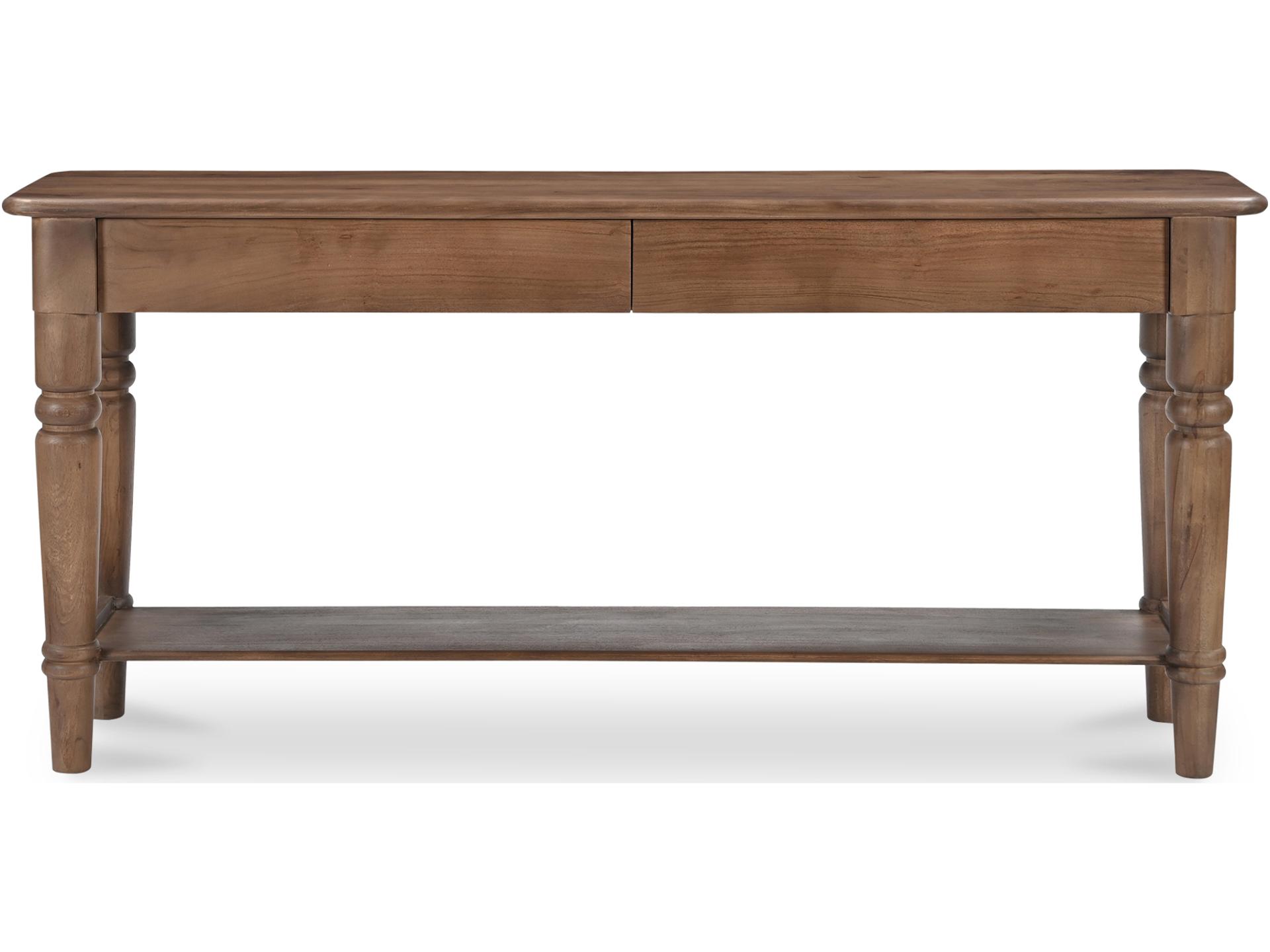 Russet Rectangular Wood Console Table