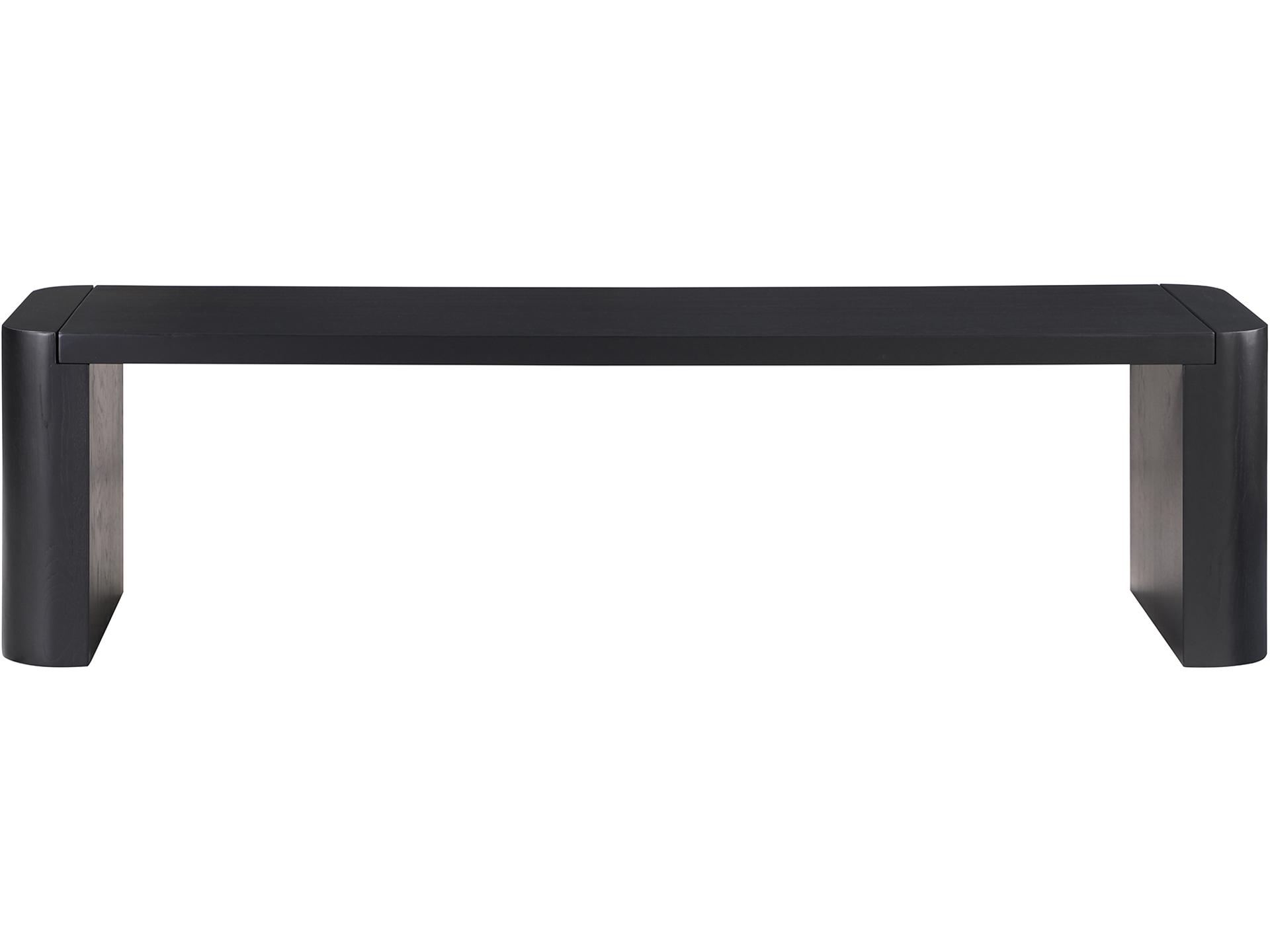 Post Black Accent Bench