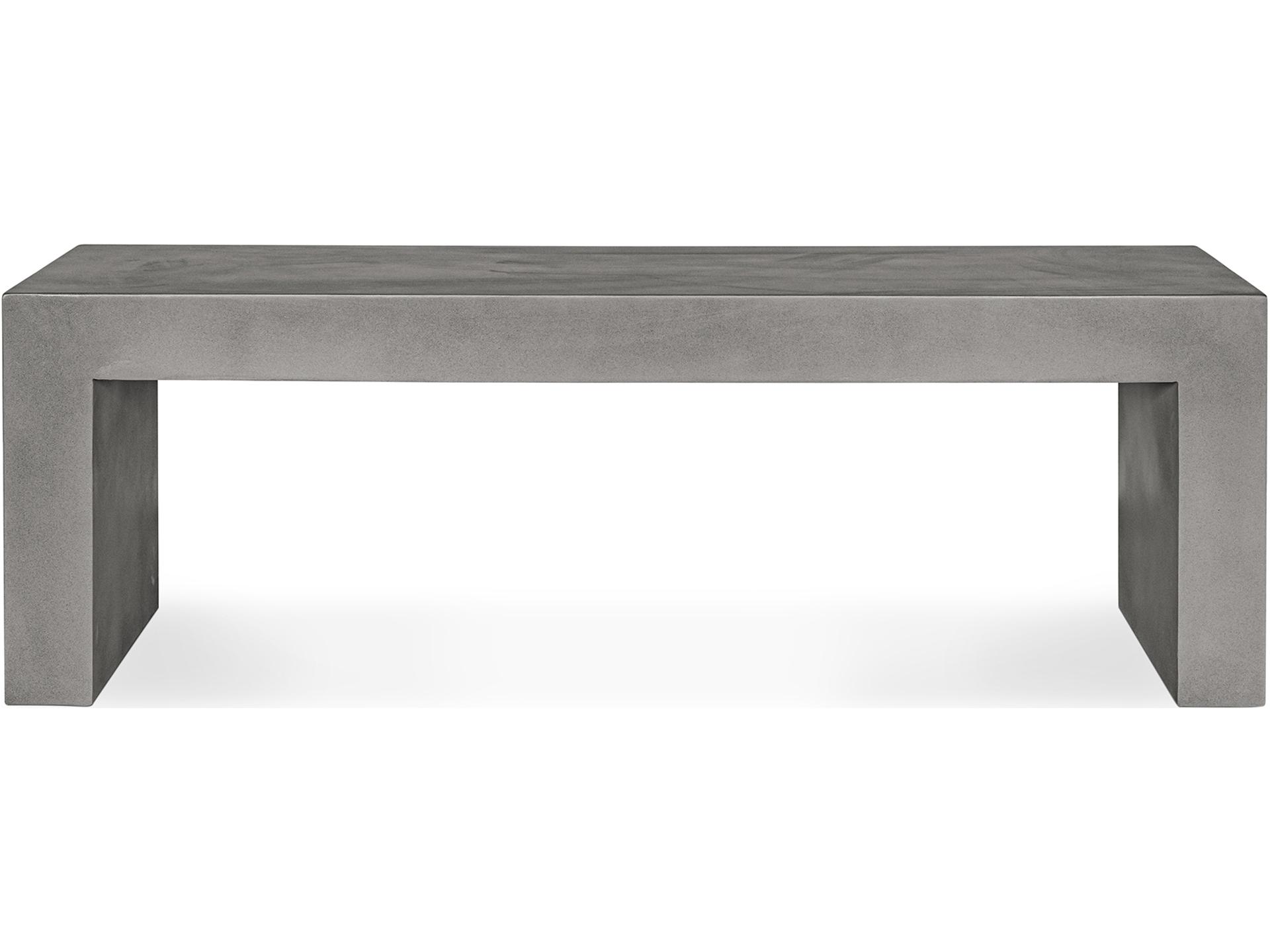 Lazarus Outdoor Bench in Grey Modern Concrete