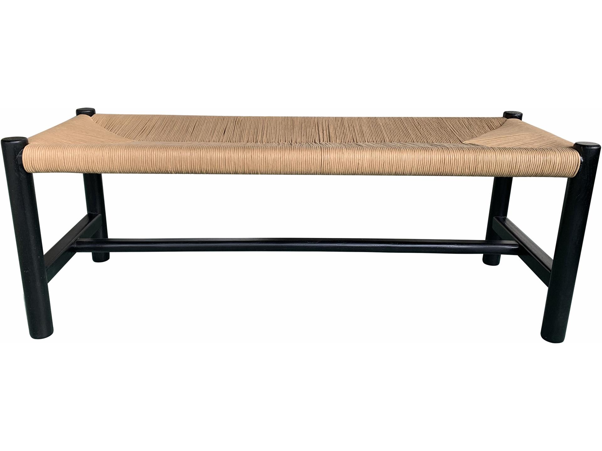 Black Brown Accent Bench