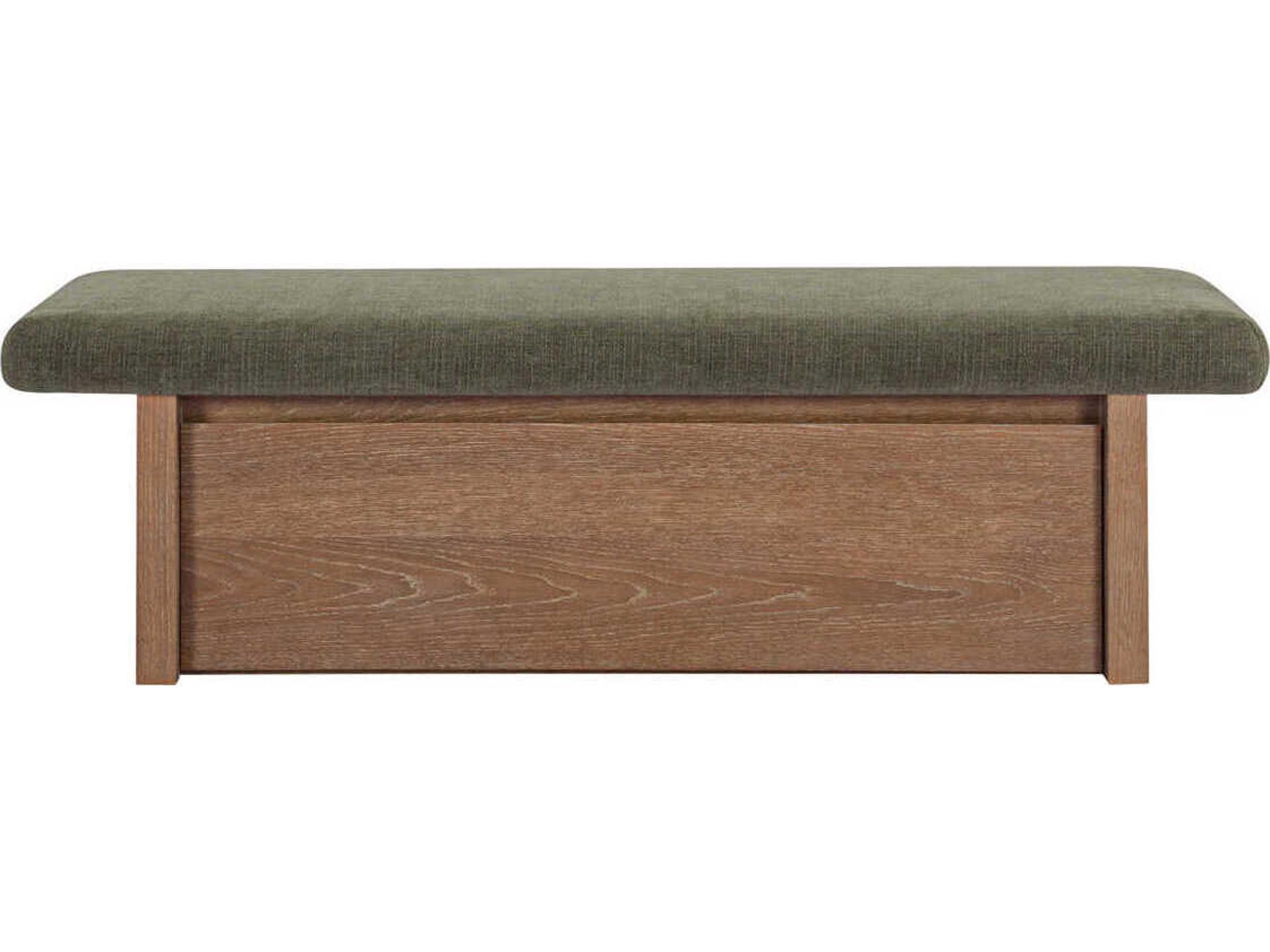 Gemma Green Upholstered Accent Bench