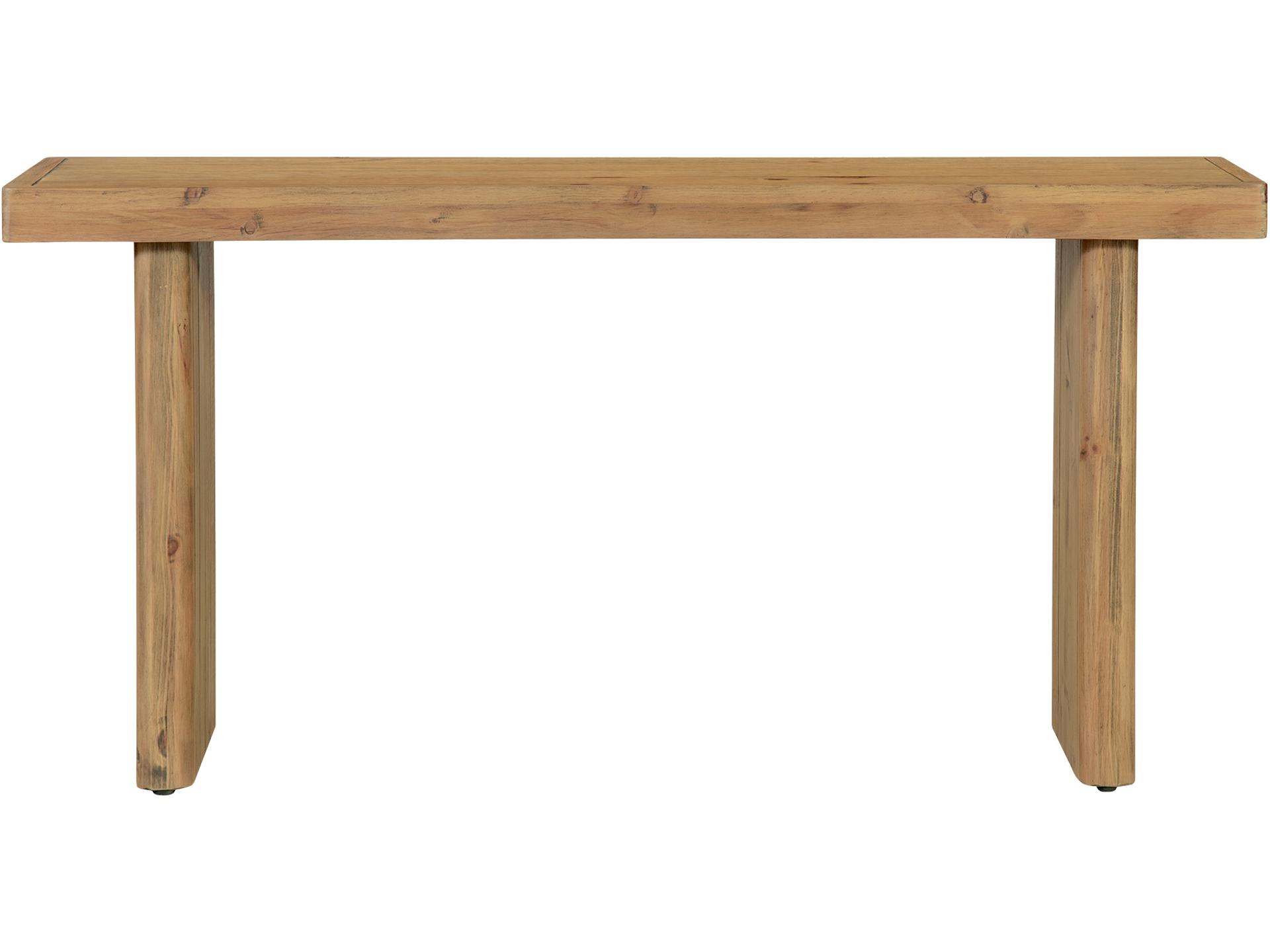 Monterey Rectangular Wood Natural Console Table
