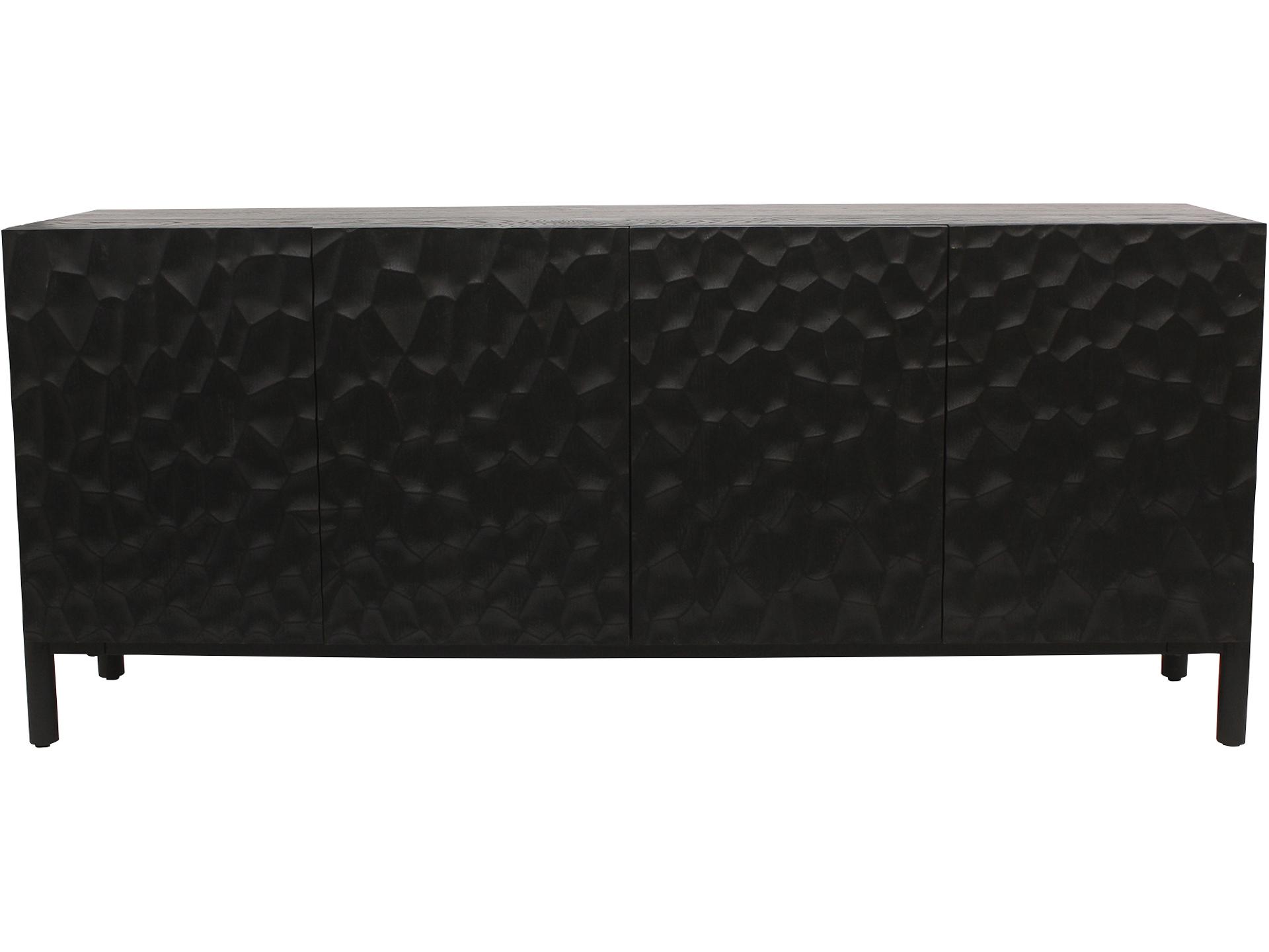 Misaki 71" Oak Wood Carbon Sideboard