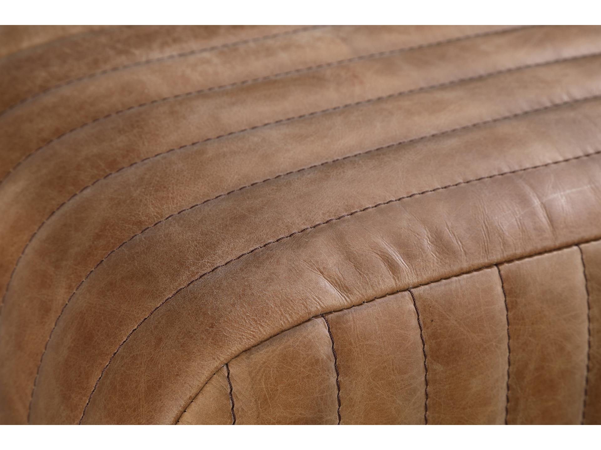Moe's Home Cappuccino Brown Leather Accent Bench