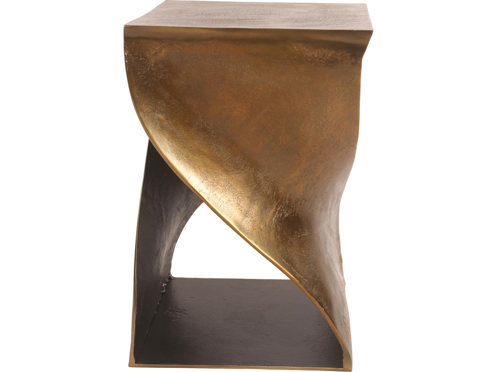 Moe's Home Square Metal Antique End Table